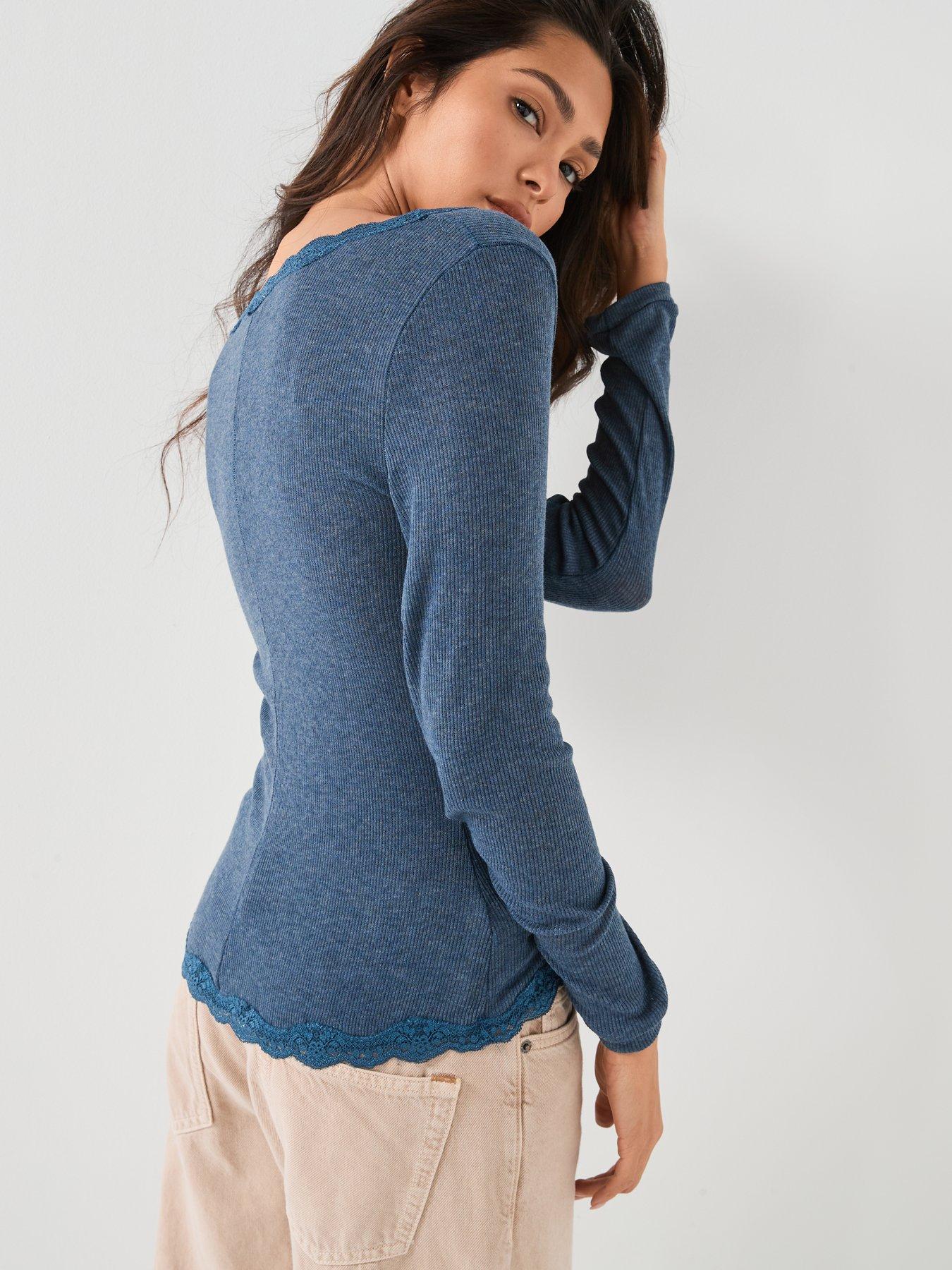 free-people-big-love-ribbed-button-upnbsptopnbsp--bluestillFront