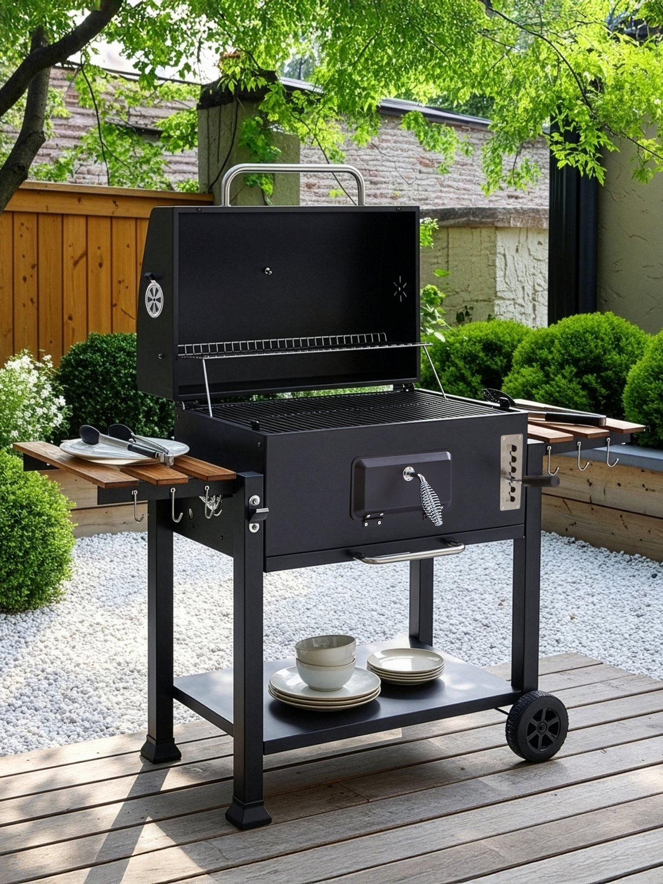Image 1 of 7 of The Very Collection Extra Large American Style Charcoal BBQ