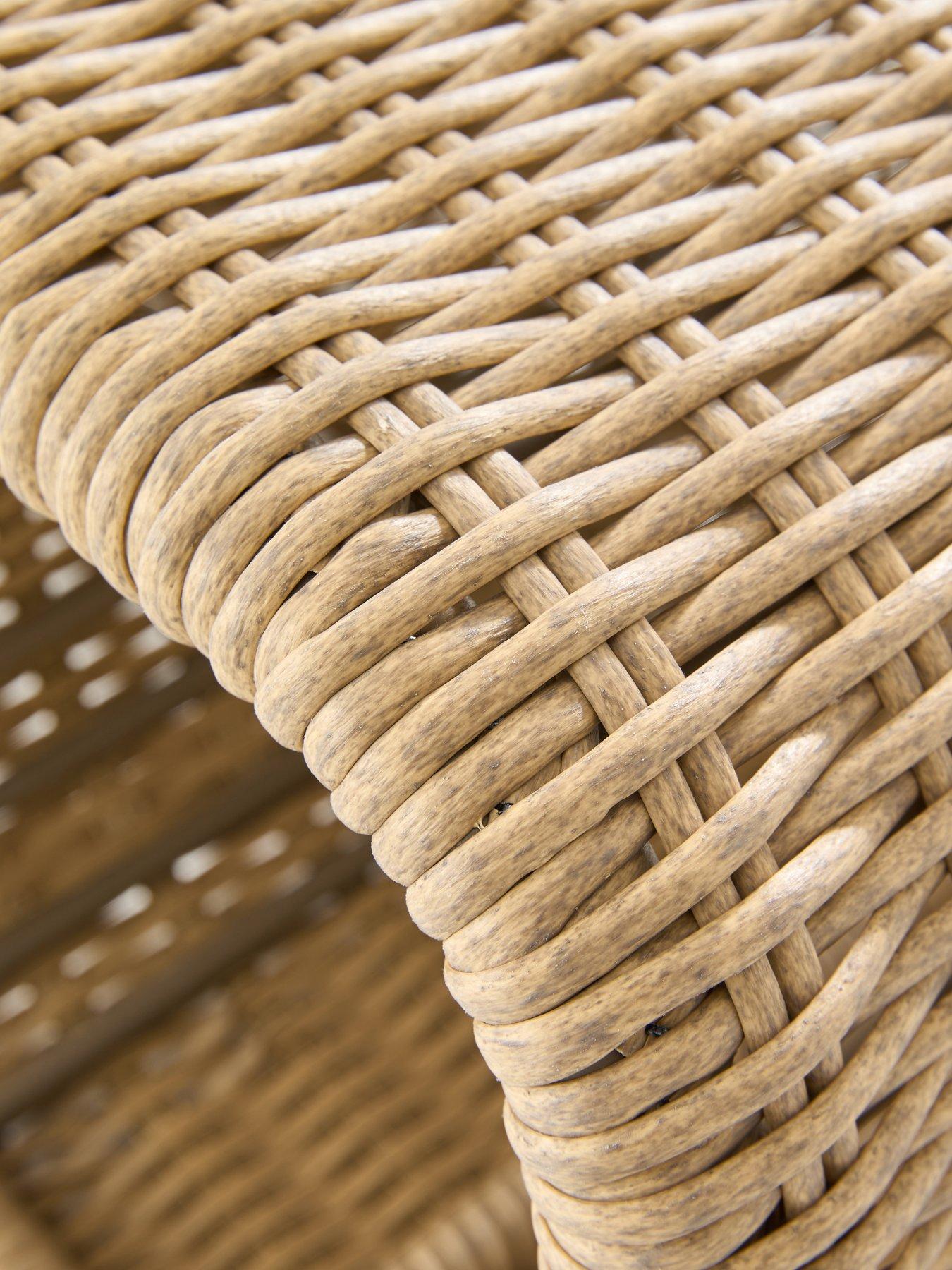 Image 5 of 6 of The Very Collection Garda Rattan Relaxer Chair And Footstool