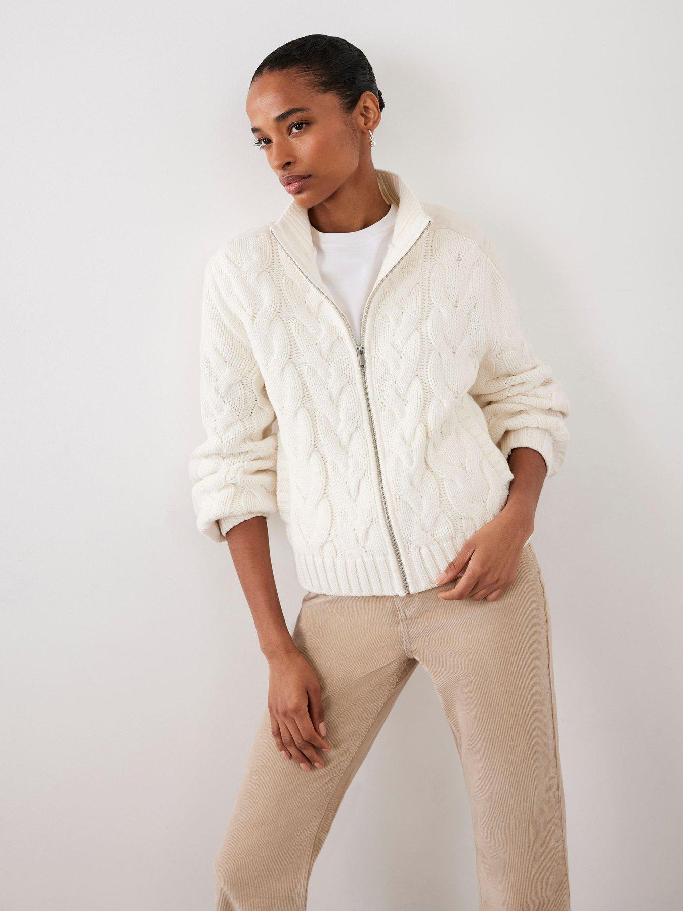 mint-velvet-cable-bomber-jacket-creamfront