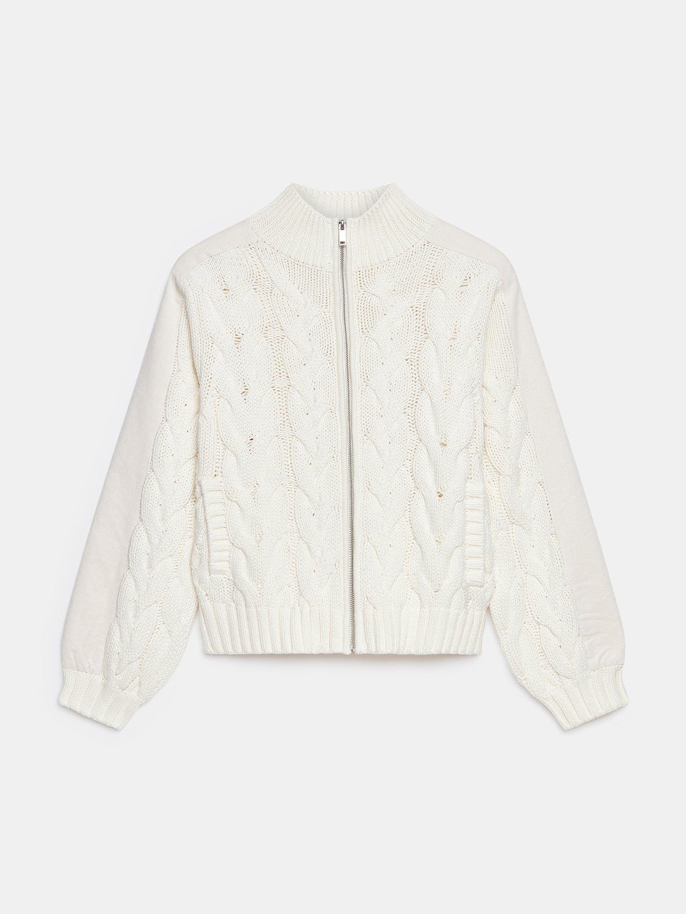 mint-velvet-cable-bomber-jacket-creamdetail