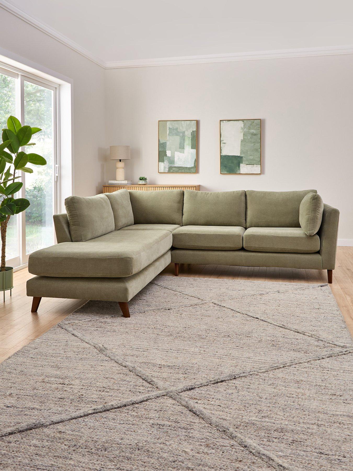Image 1 of 7 of Very Home Moda Fabric Left Hand&nbsp;Corner Chaise Sofa - Made to Order in the UK
