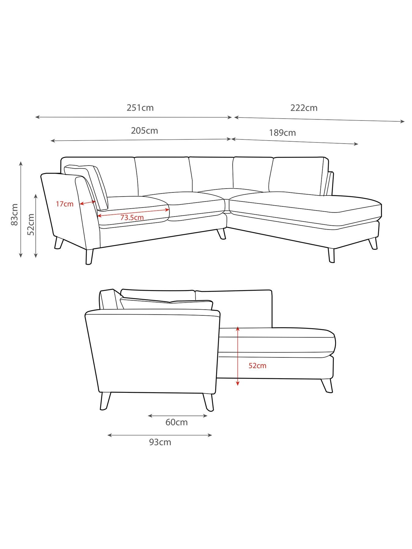 Image 7 of 7 of Very Home Moda Rh Corner Chaise