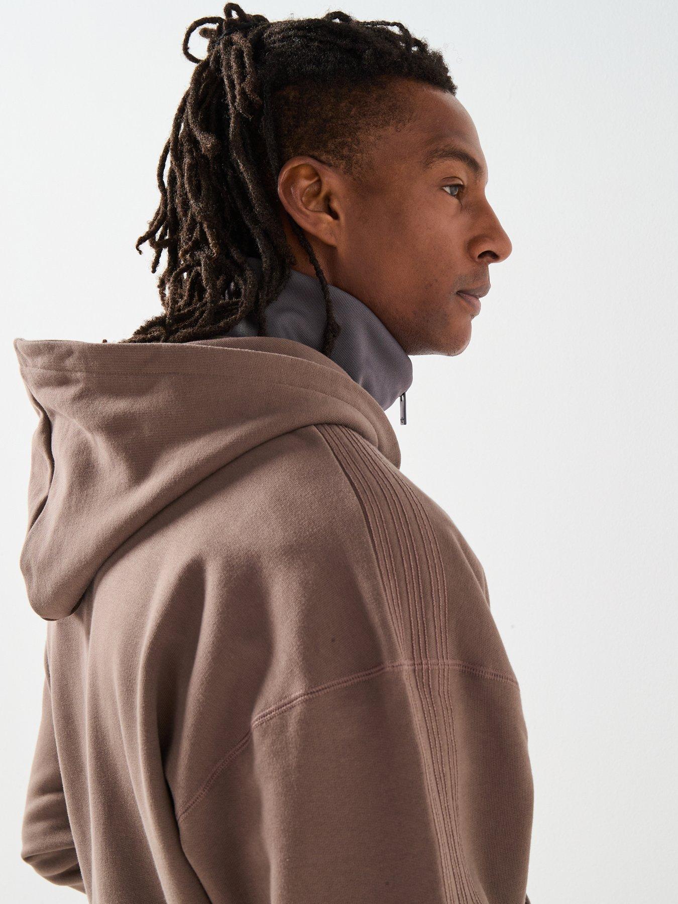 adidas-originals-mens-premium-essentials-full-zip-hoodie-brownoutfit