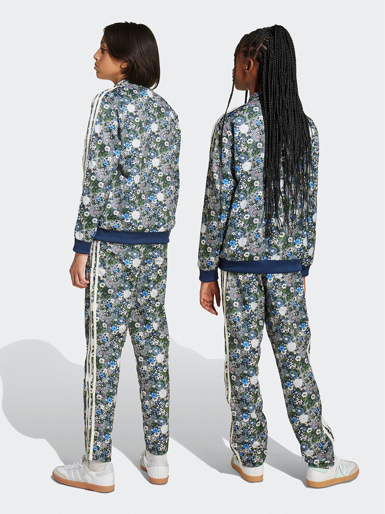 Image 2 of 6 of adidas Originals Junior Boys Firebird Liberty Tracksuit Pants - Blue