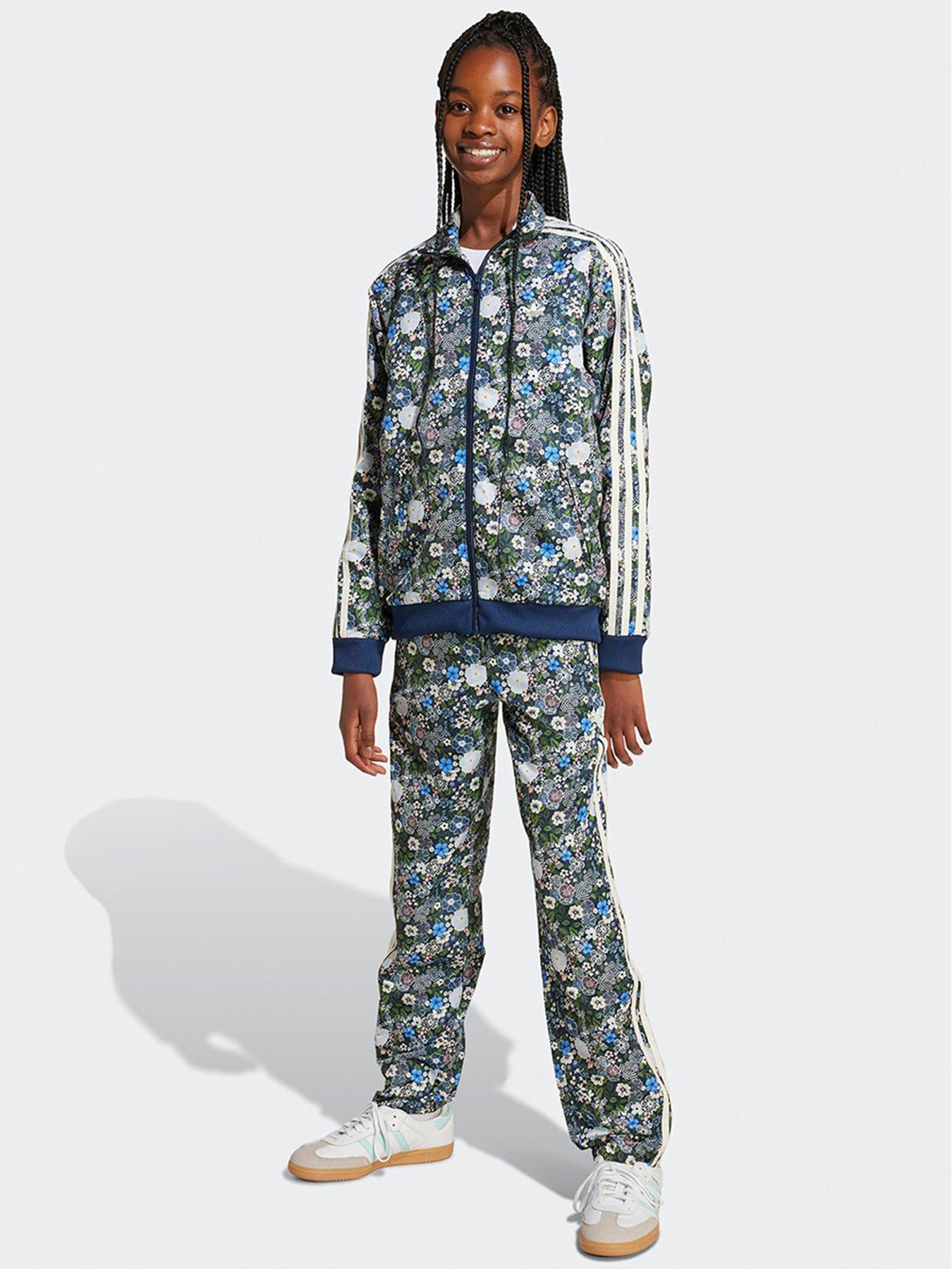 Image 4 of 6 of adidas Originals Junior Boys Firebird Liberty Tracksuit Pants - Blue