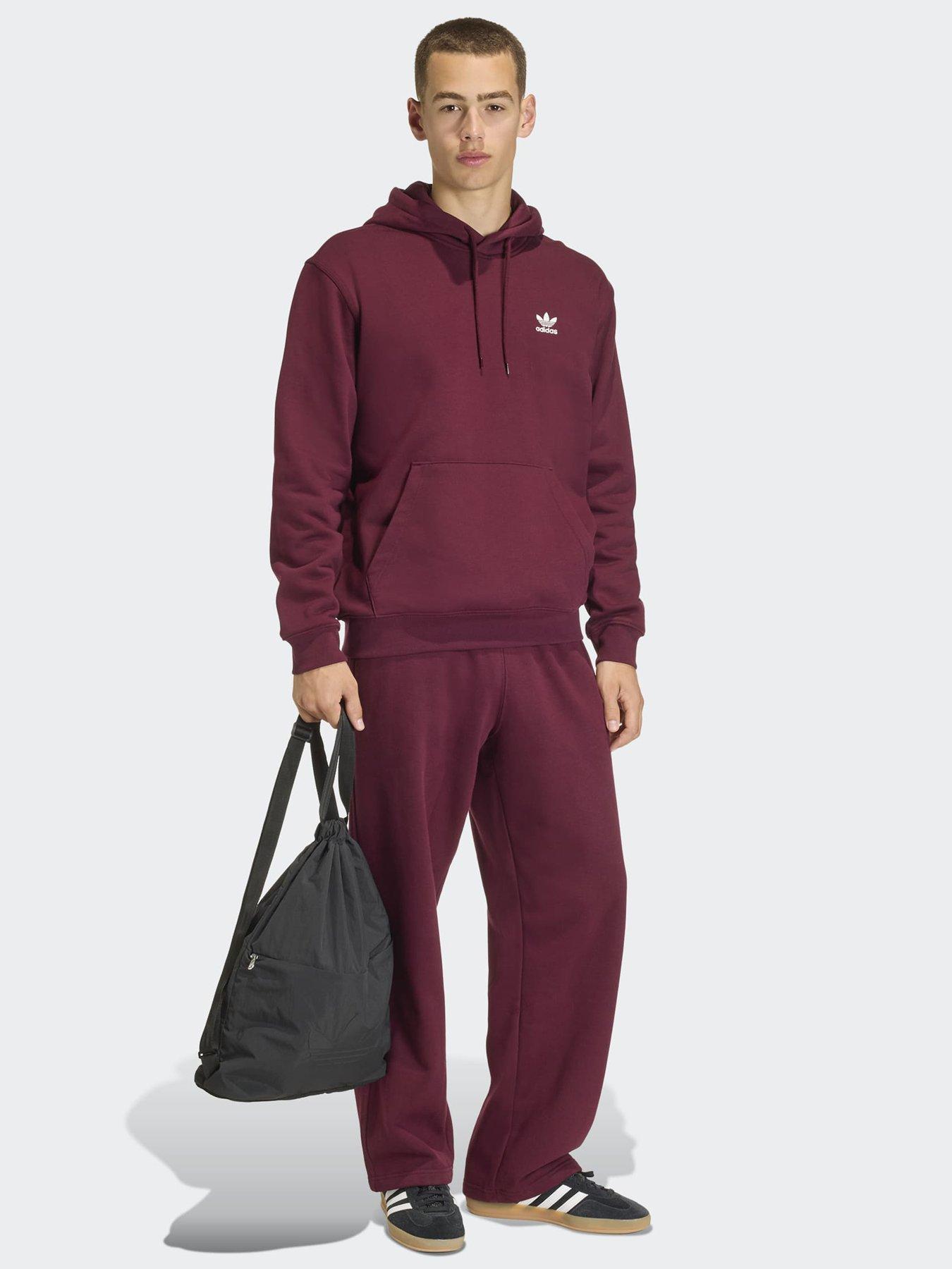 adidas-originals-mens-trefoil-essentials-loose-hoodie-dark-redback