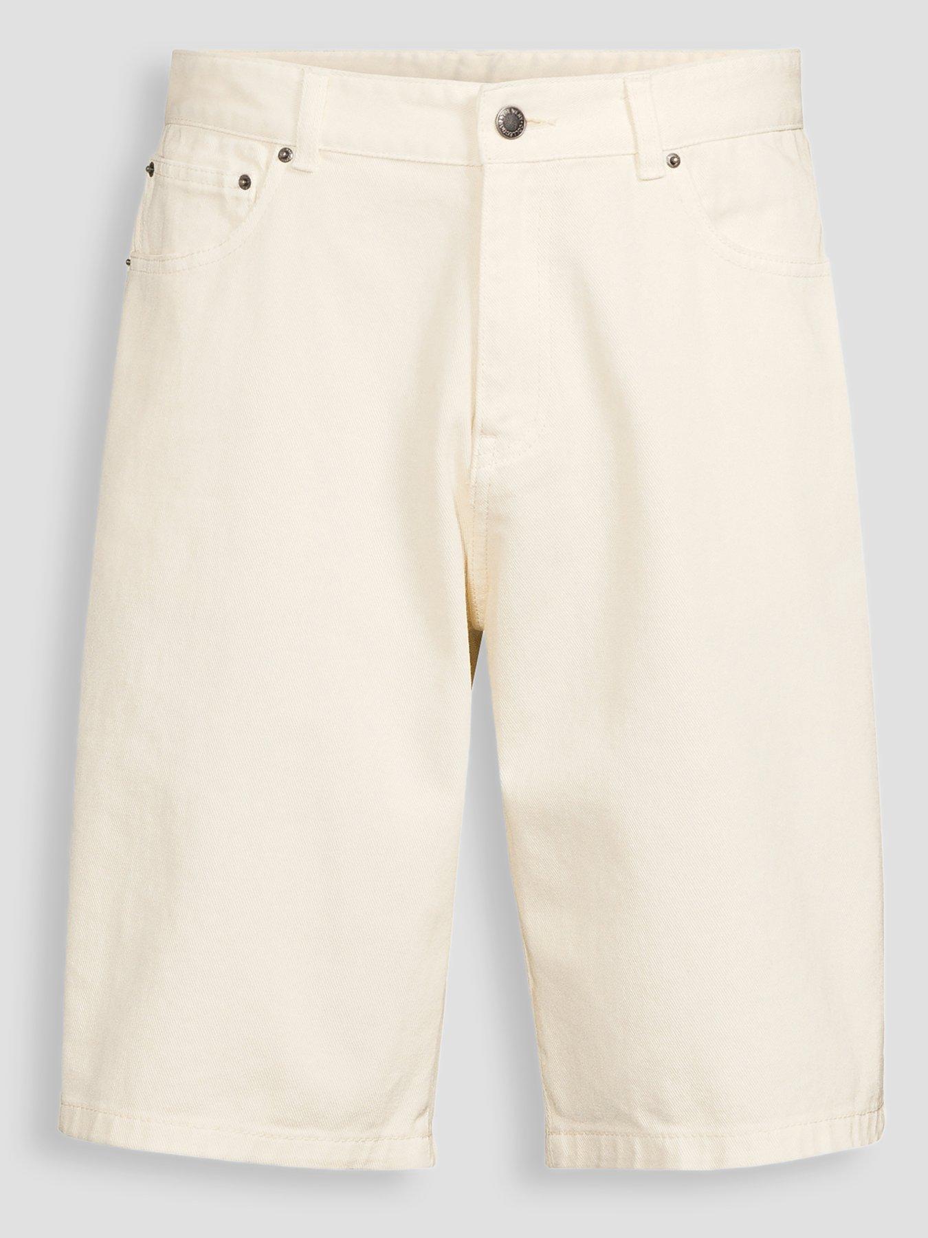 Image 7 of 7 of The Very Collection Regular Fit Denim Shorts - Ecru