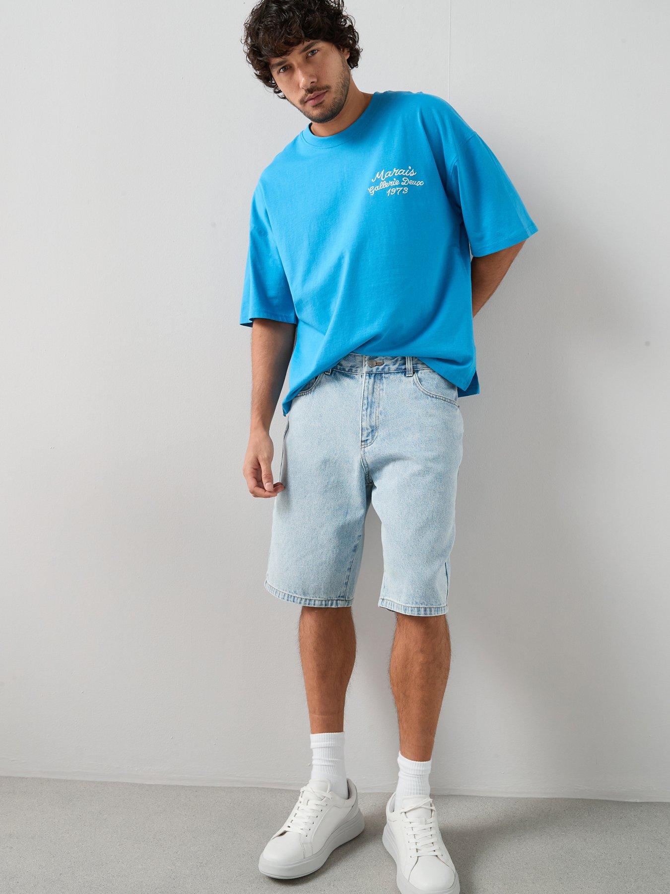 The Very Collection Regular Fit Denim Shorts - Light Blue