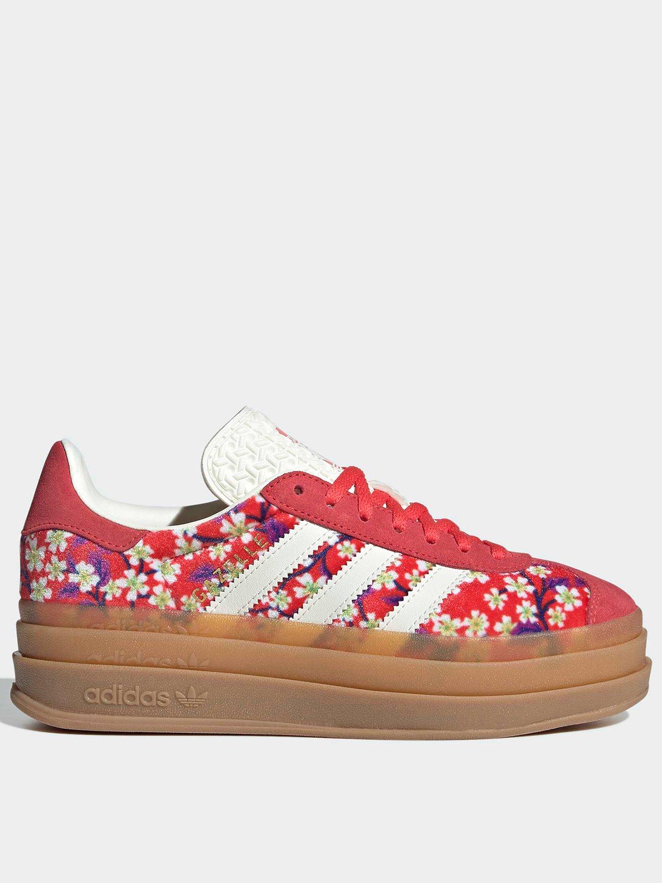 adidas Originals Junior Gazelle Bold Trainers - Red