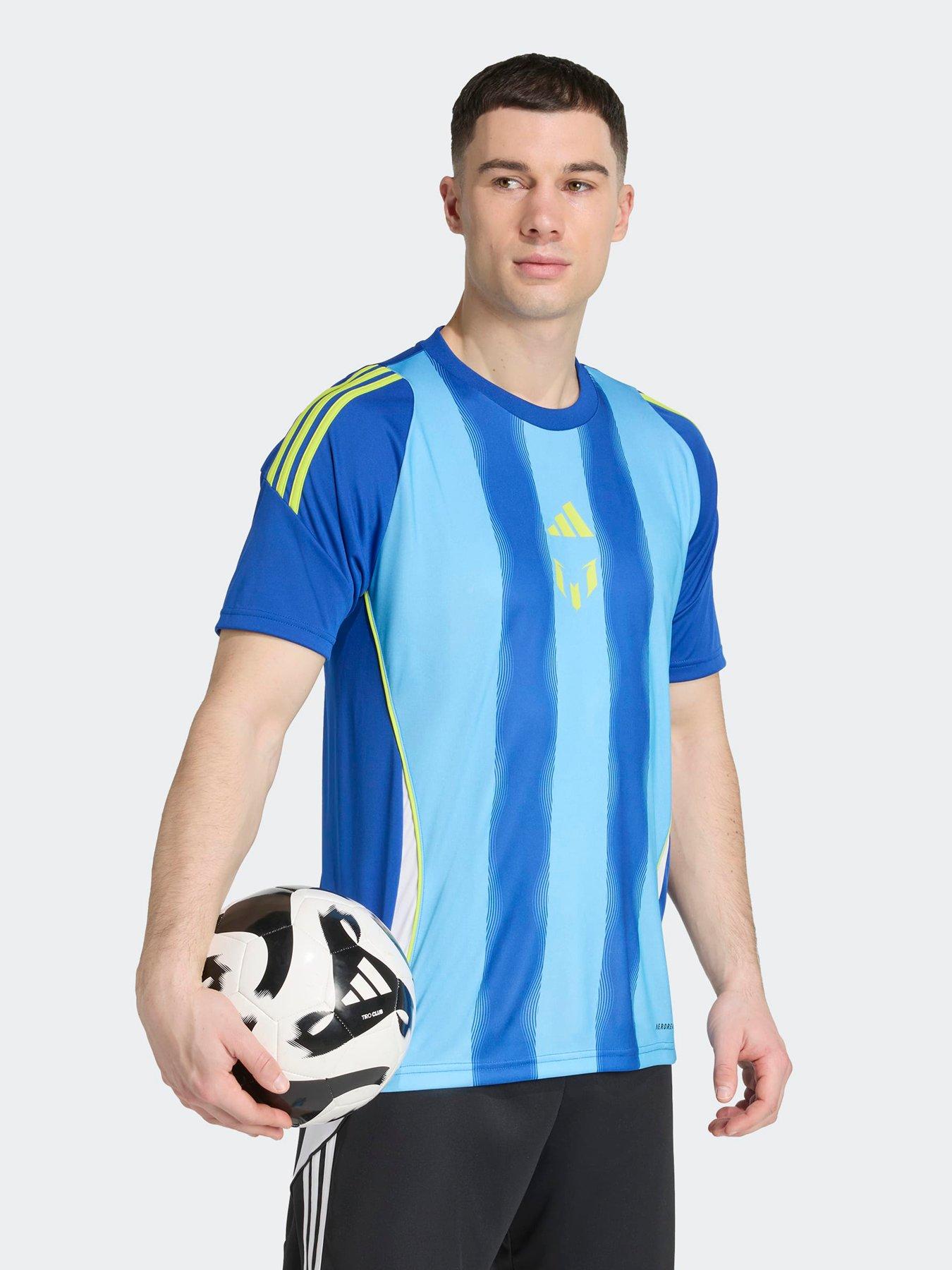 adidas Mens Messi Jersey T-shirt - Blue