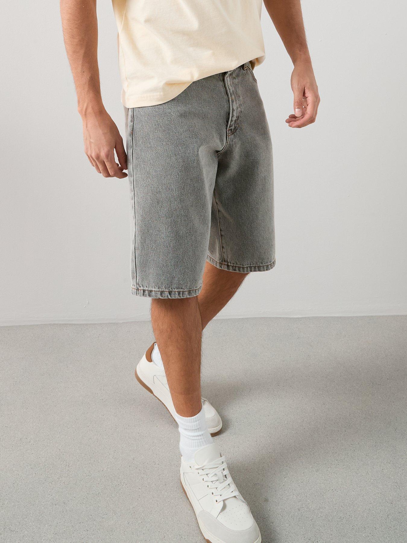 the-very-collection-regular-fit-denim-shorts-light-greydetail