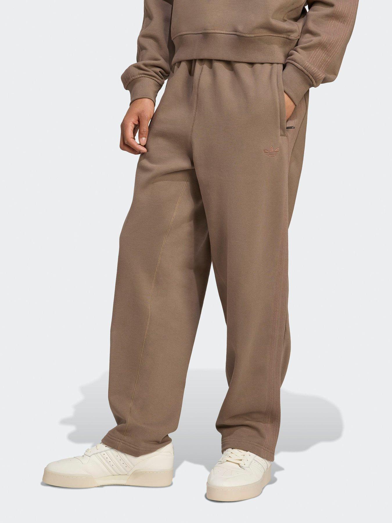adidas-originals-mens-premium-essentials-open-hem-joggers-brown