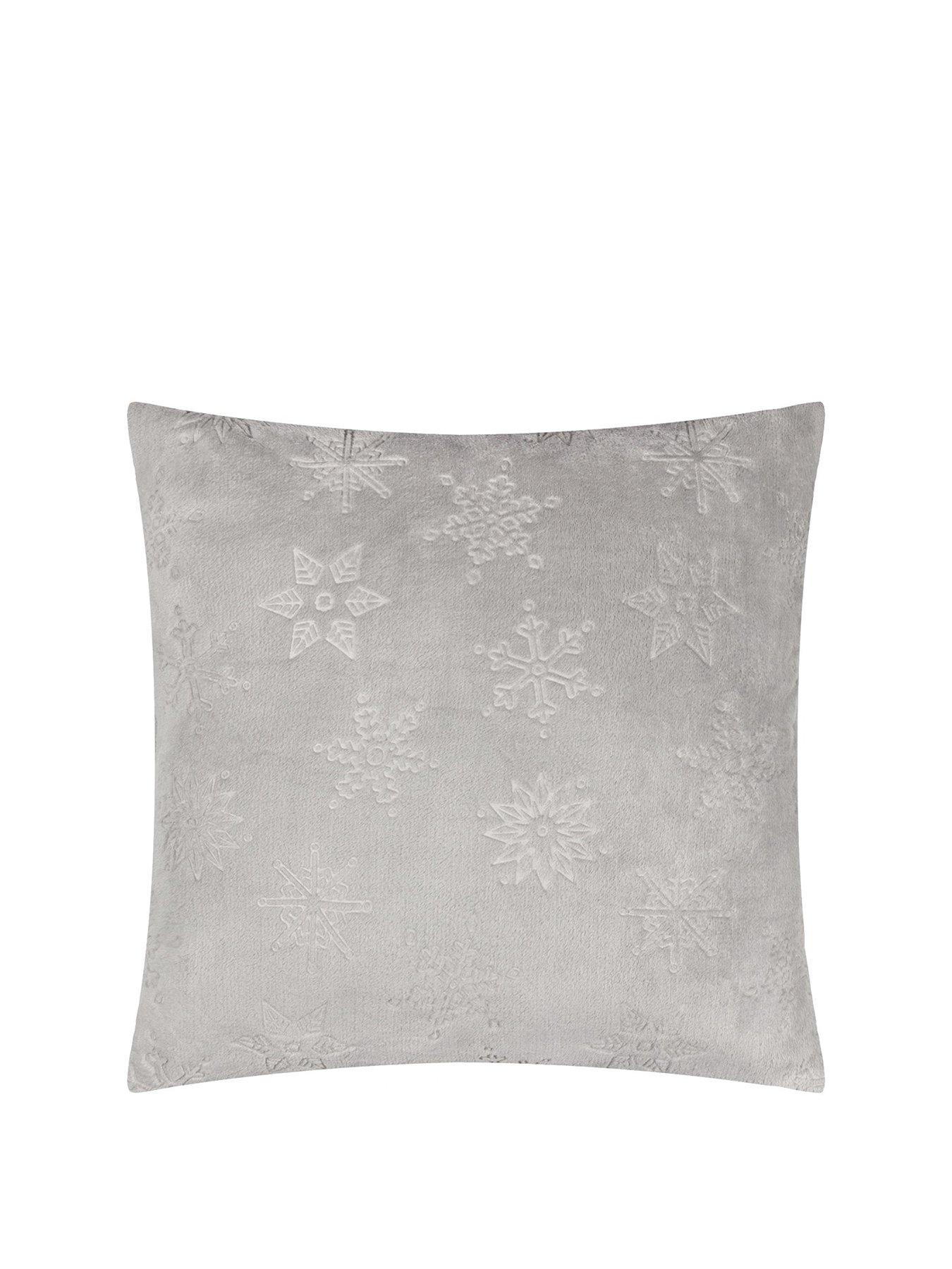 Image 2 of 5 of Furn Snowflakes 50x50 Polyester Cushion Grey
