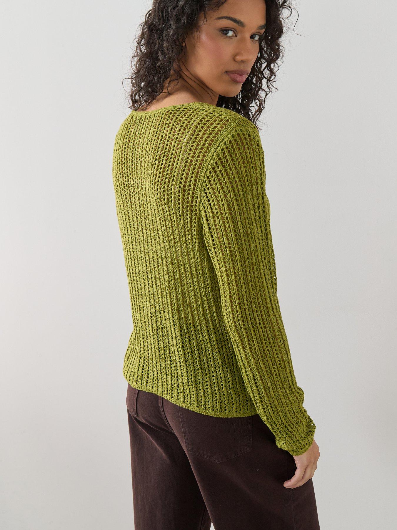 the-very-collection-scoop-neck-crochet-cardigan-chartreusestillFront