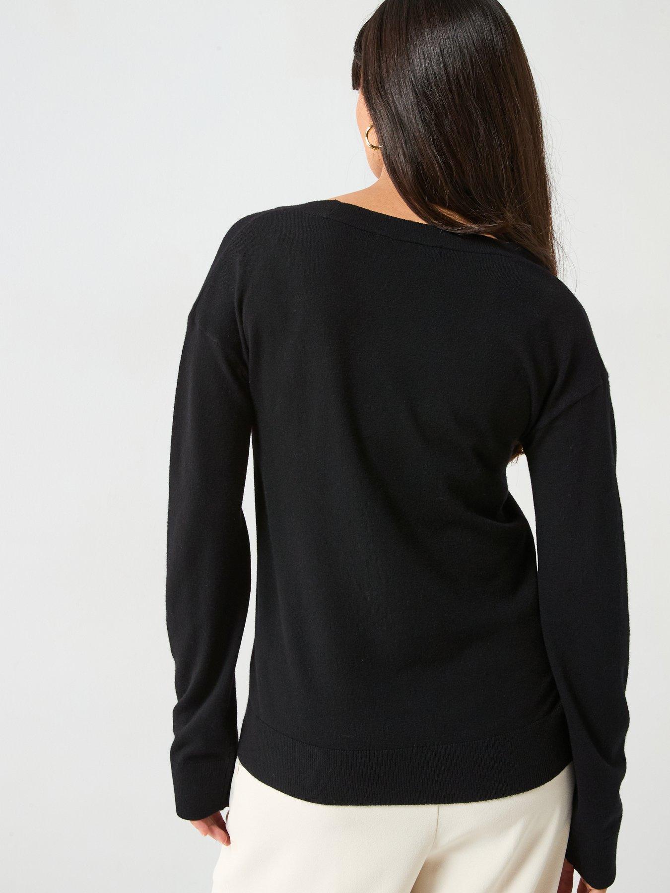 the-very-collection-classic-comfort-v-neck-jumper-blackstillFront