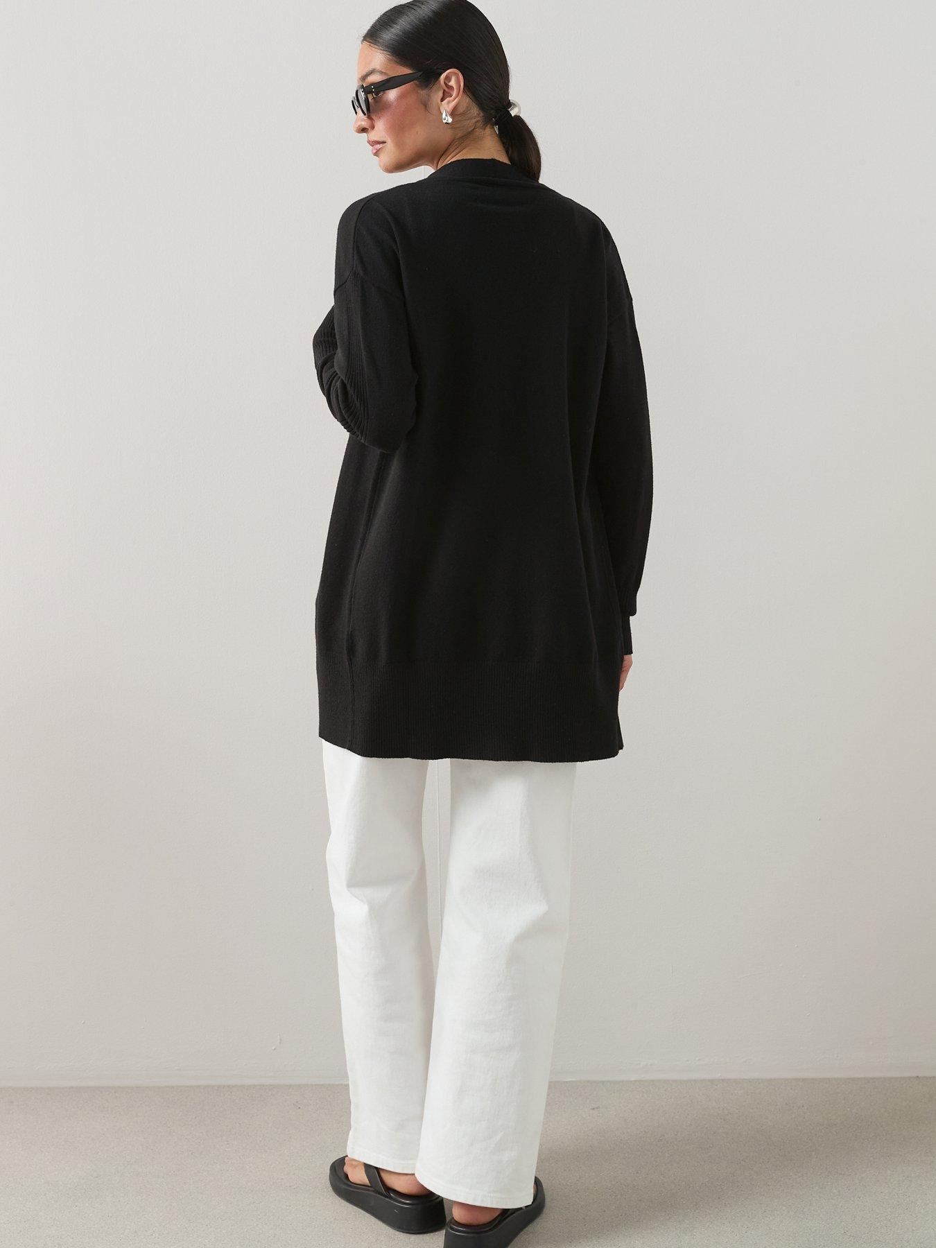 Image 5 of 6 of The Very Collection Classic Comfort Edge To Edge Cardigan - Black