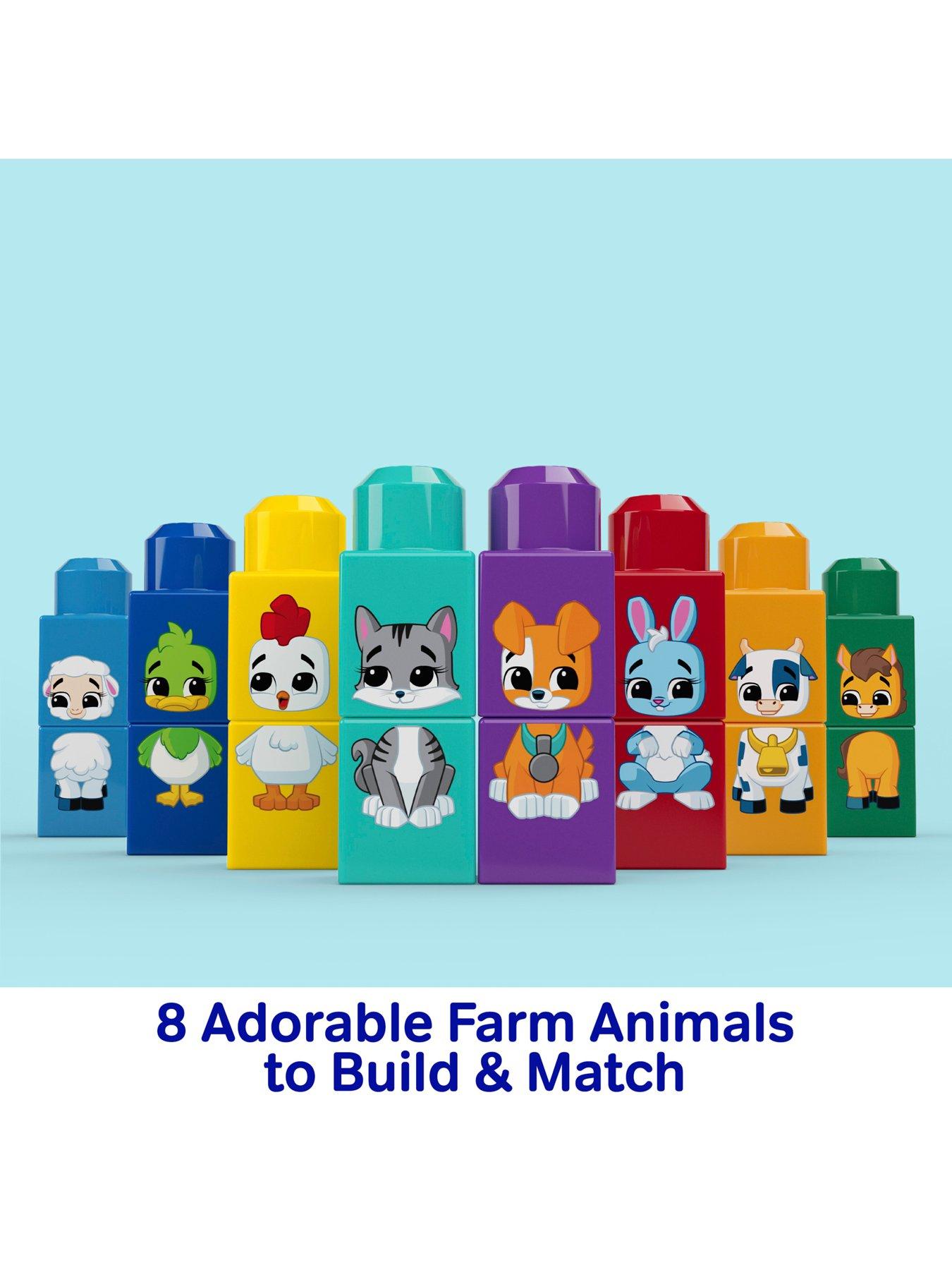 Image 5 of 7 of Mega Bloks First Builders Build &amp; Match Animal Tractor Block Toy (30 Pcs)