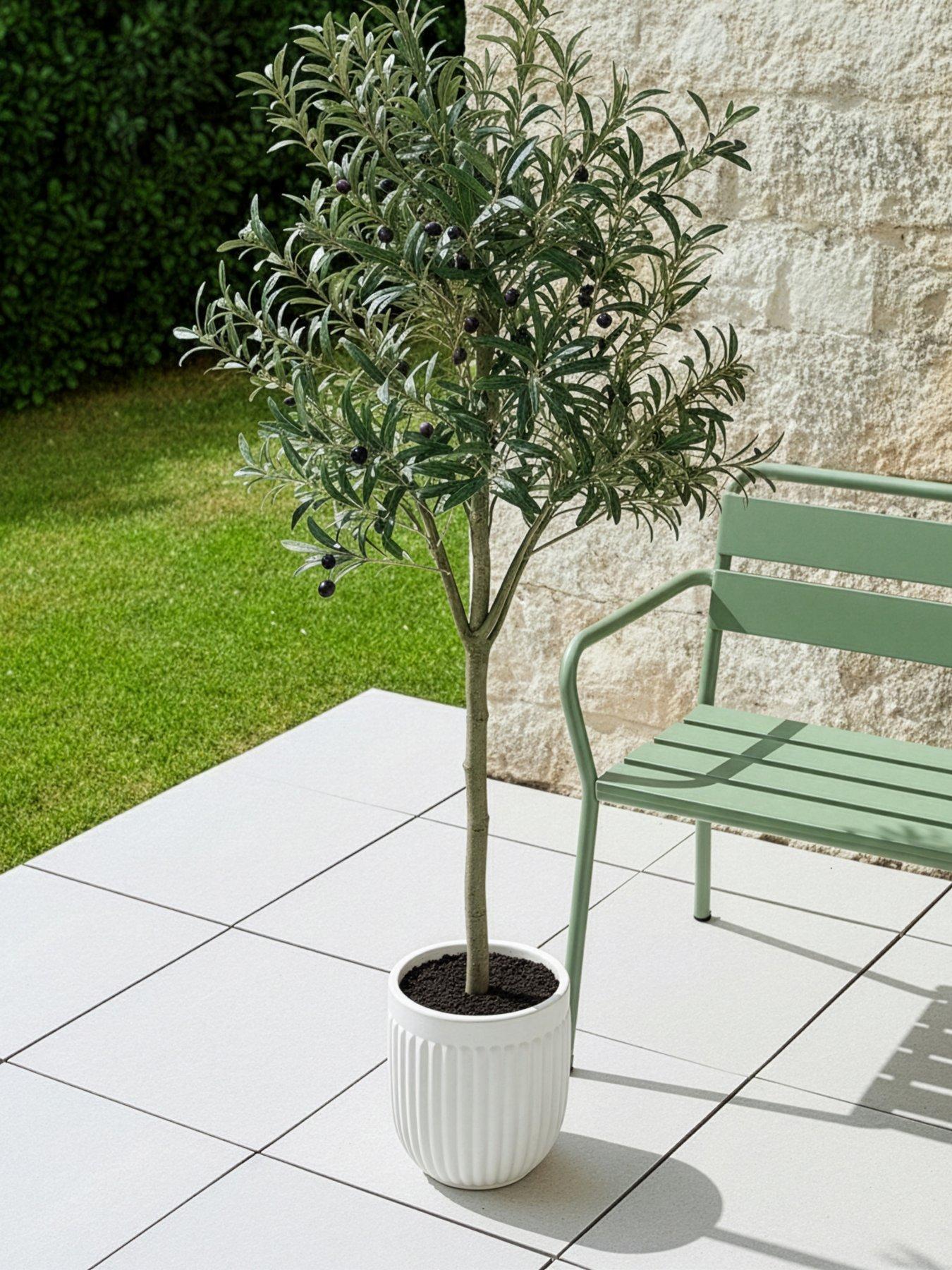 The Very Collection 183cm Faux Olive Potted Tree Outdoor/Indoor