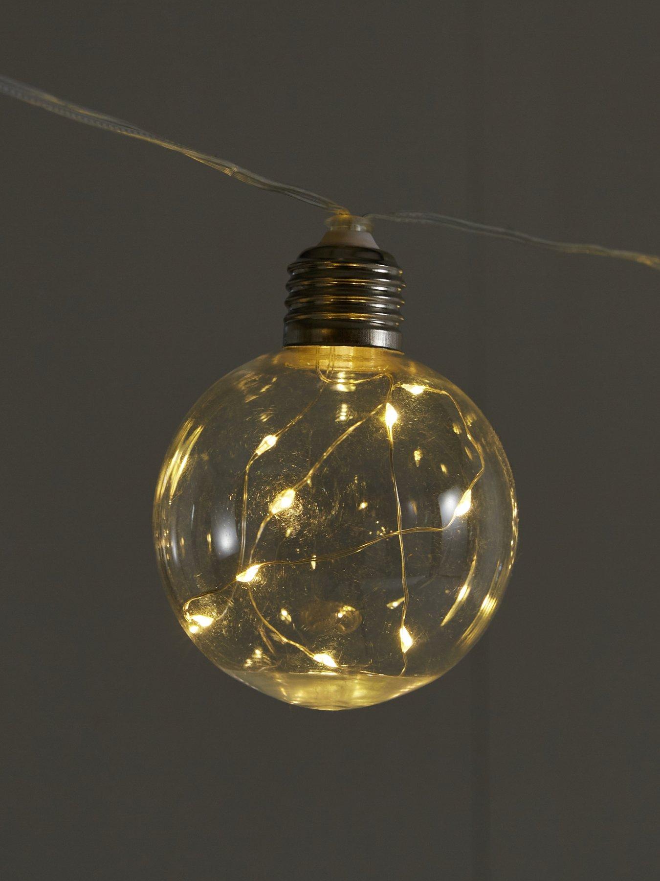 Image 4 of 4 of The Very Collection Battery-Operated Ball Garden&nbsp;String Lights&nbsp;- Warm
