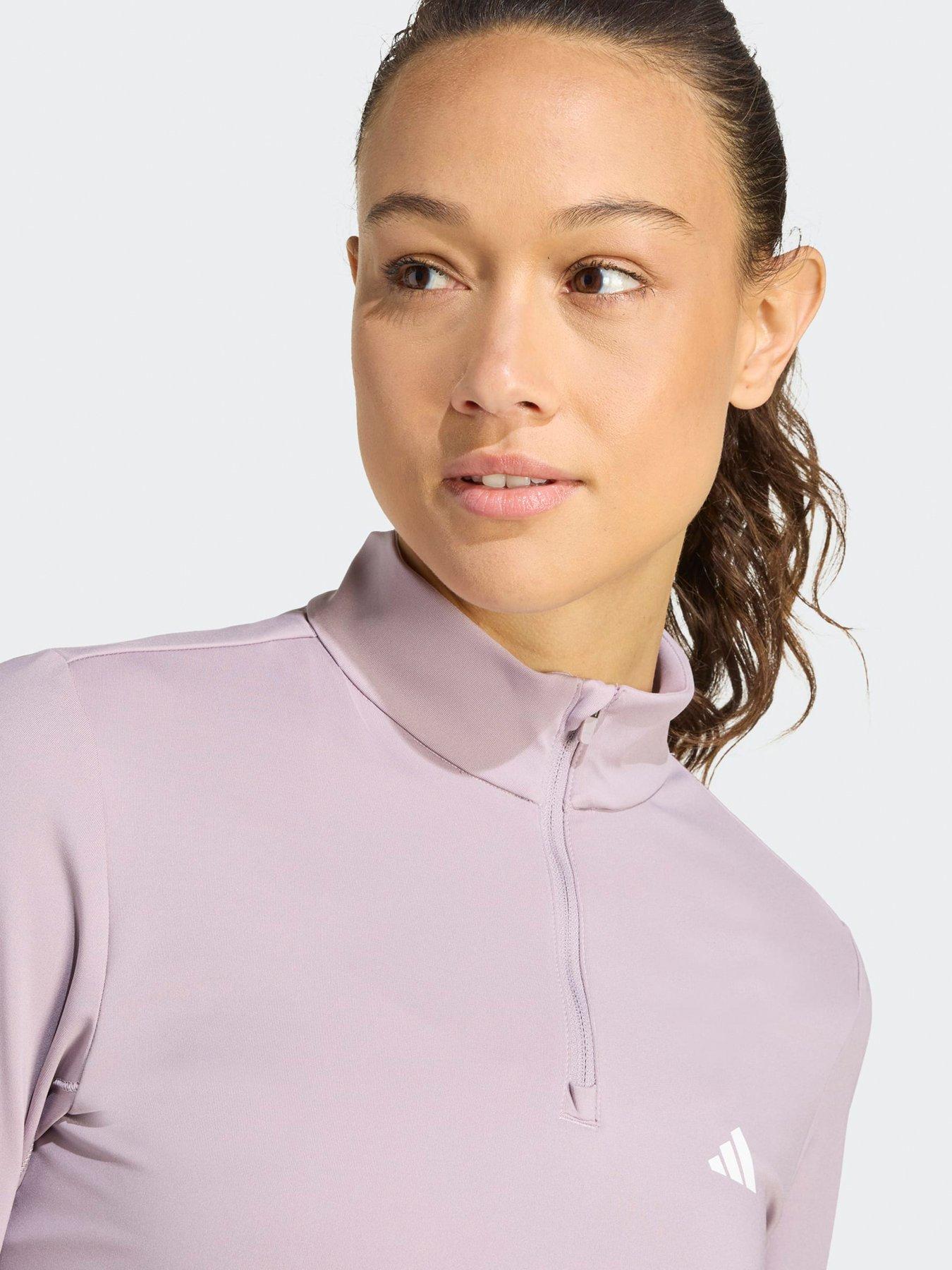 adidas-womens-training-hyperglam-14-zip-purpleoutfit