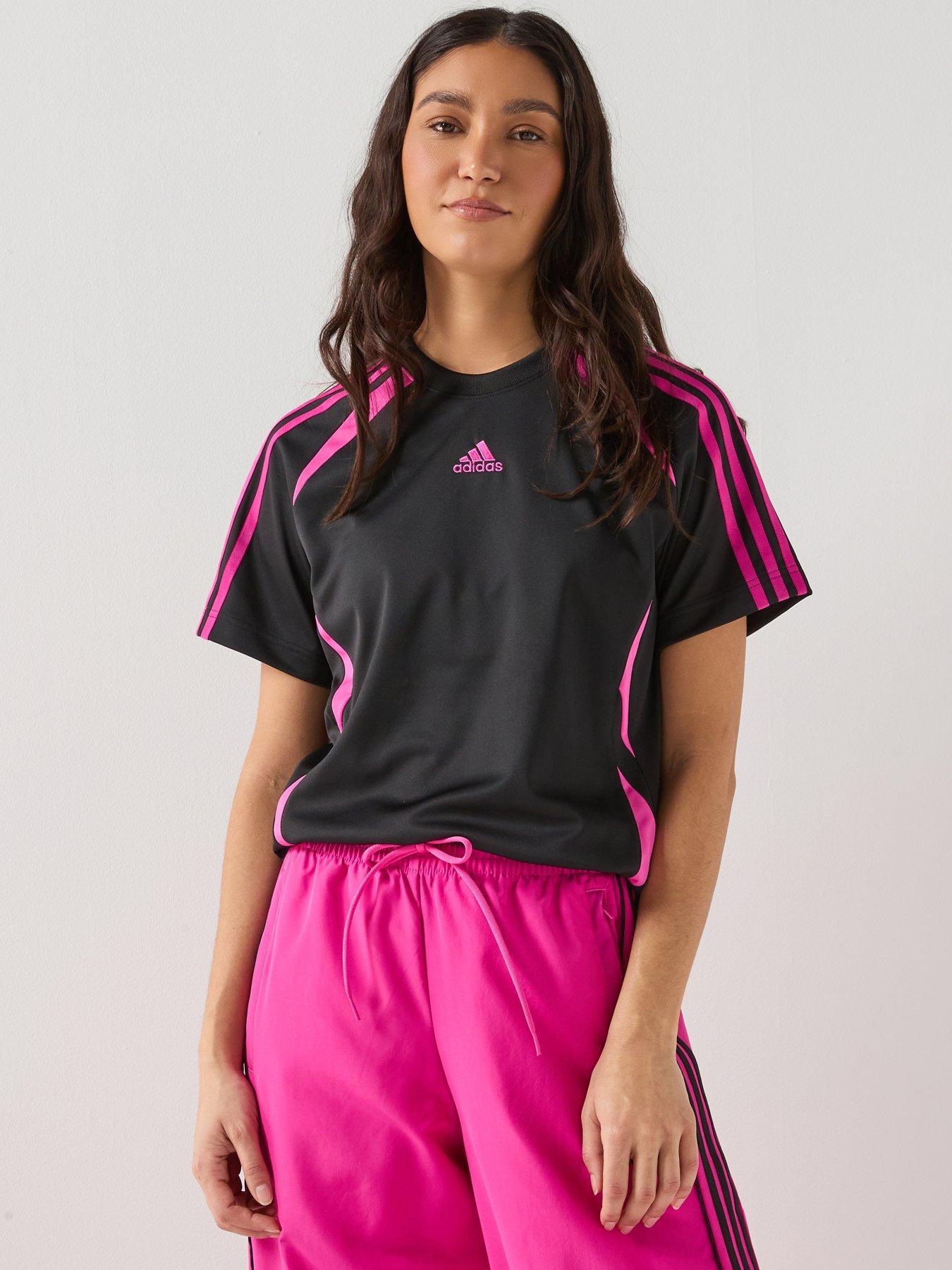 adidas Originals Womens Teamgeist Adicolor Loose T-Shirt - Black