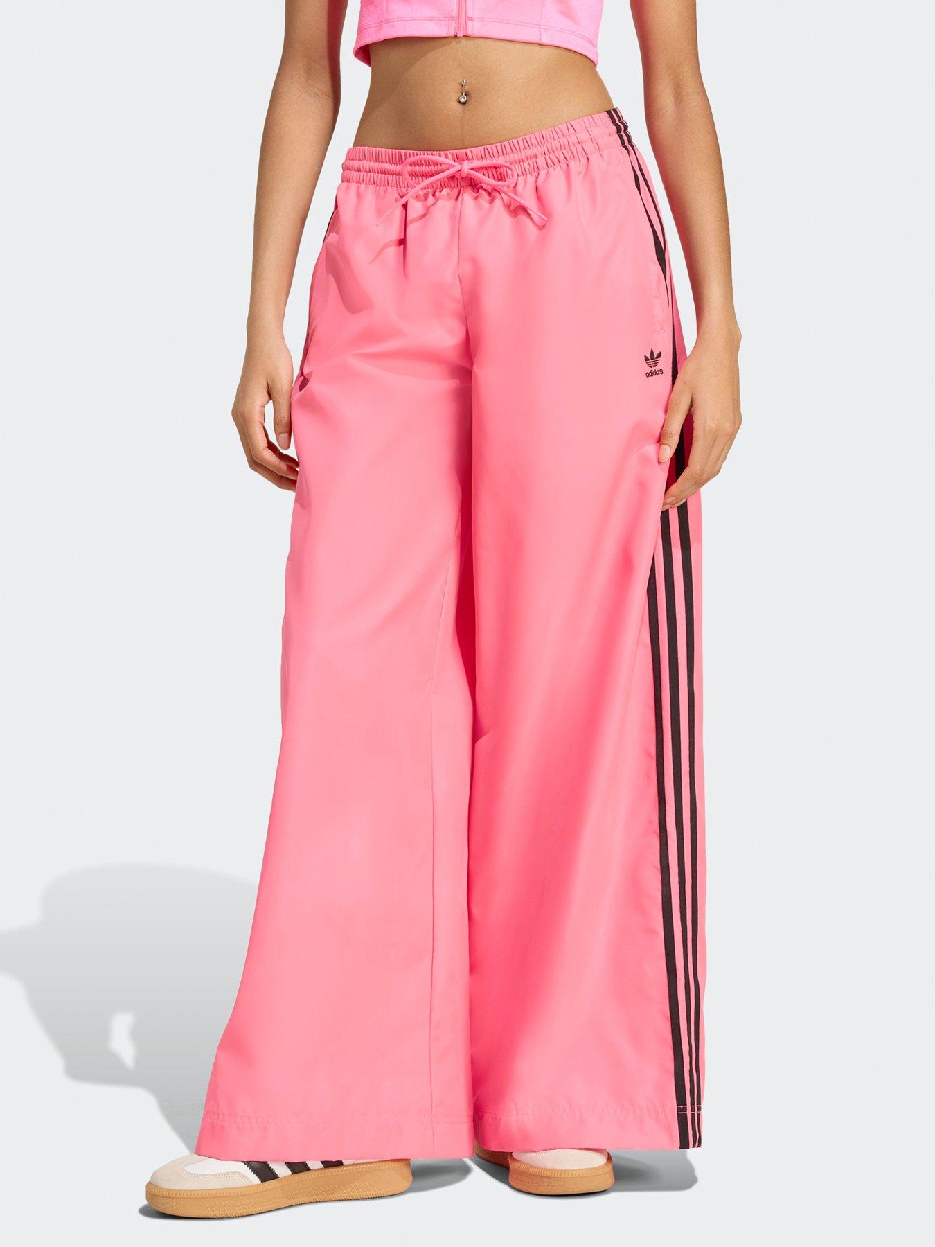 adidas Originals Womens Adilenium Season 3 Oversized Track Pants - Pink