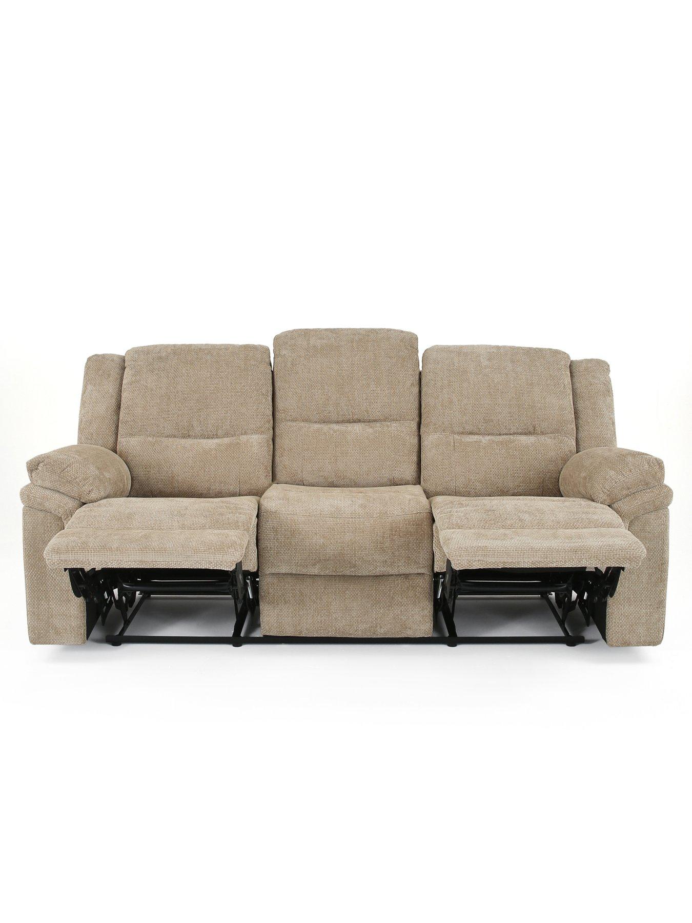 Image 3 of 7 of Albion 3 Seater + Fabric Manual Recliner Chair Set
