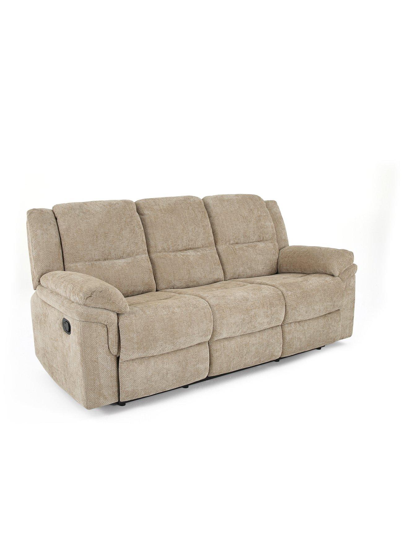Image 4 of 7 of Albion 3 Seater + Fabric Manual Recliner Chair Set