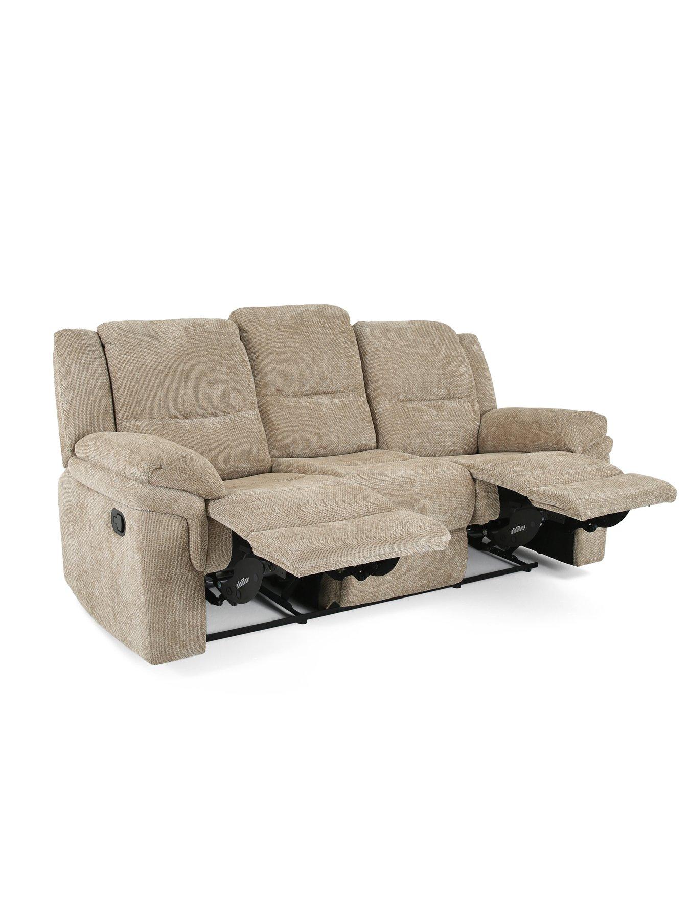 Image 5 of 7 of Albion 3 Seater + Fabric Manual Recliner Chair Set
