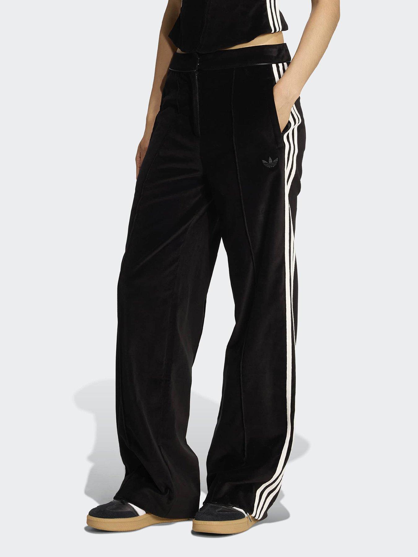adidas Originals Womens Velvet Trousers - Black