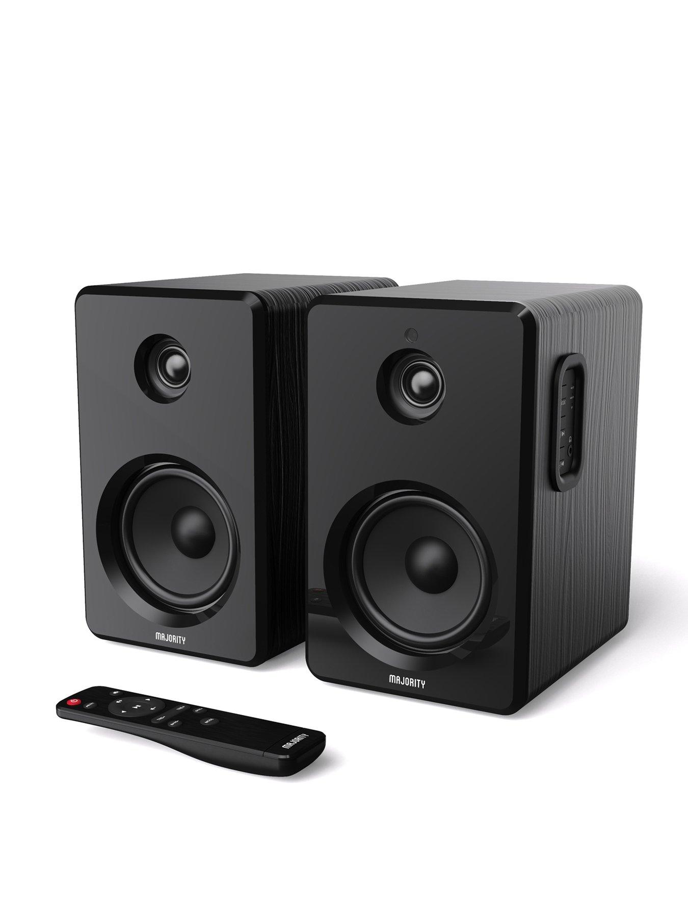 Majority D40 Bookshelf Speakers - Black