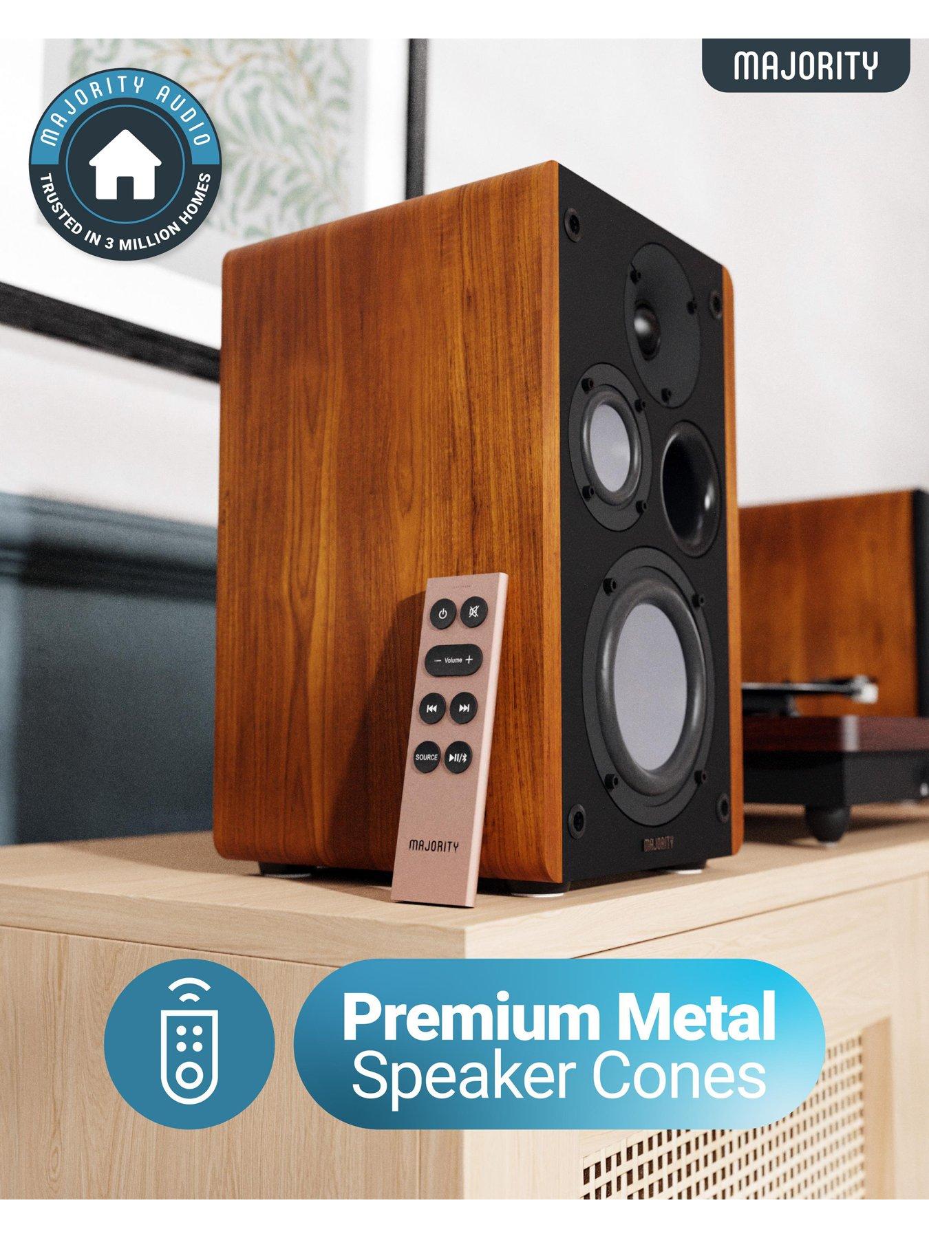 majority-d100-bookshelf-speaker-uk-brownblackdetail