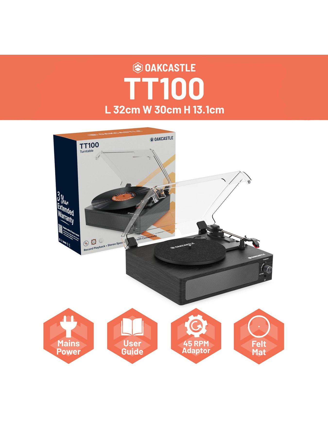 Image 7 of 7 of Oakcastle TT100 Record Player - Black