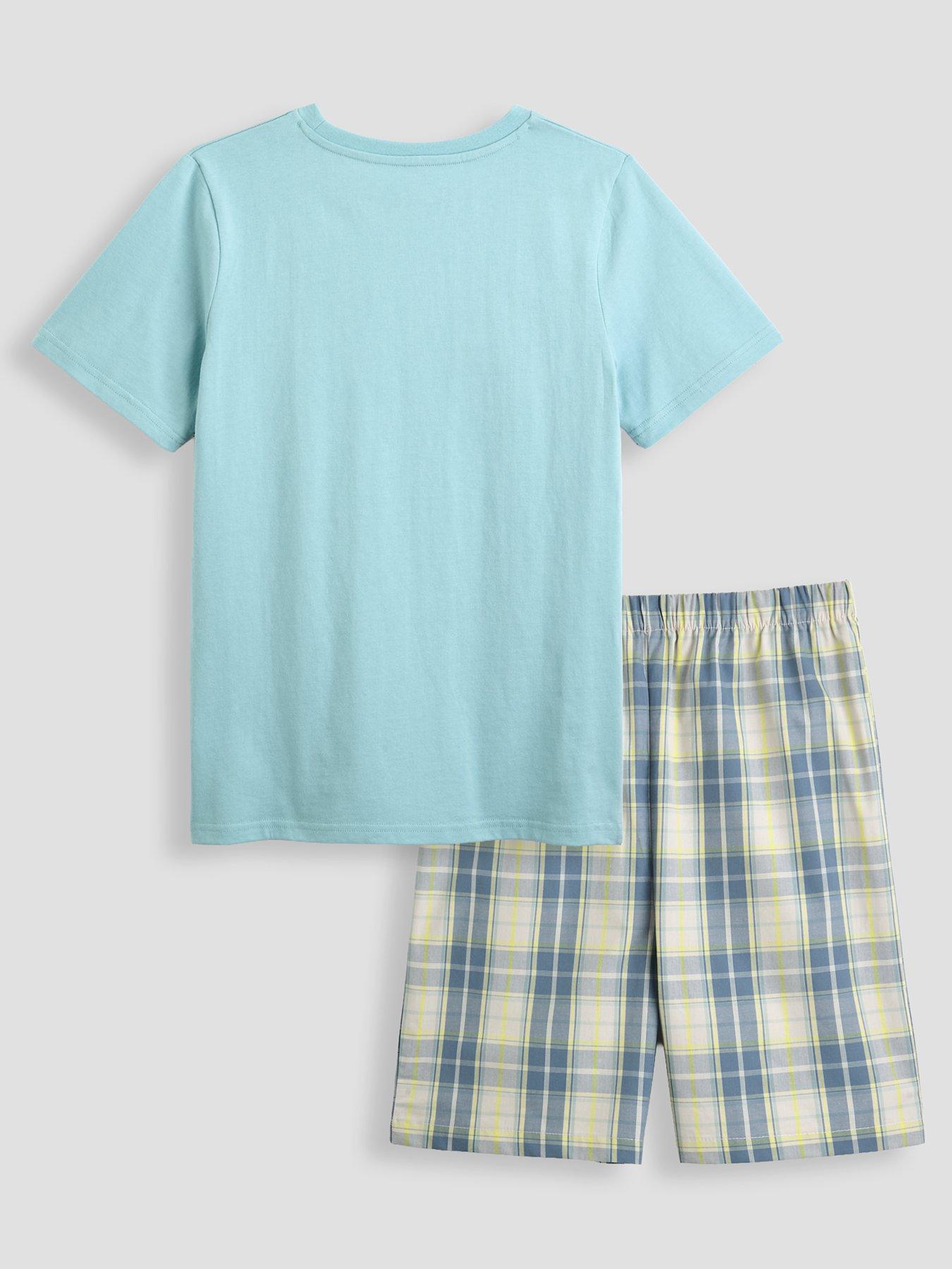 Image 2 of 4 of The Very Collection Boys Shortie Pyjama Set - Blue