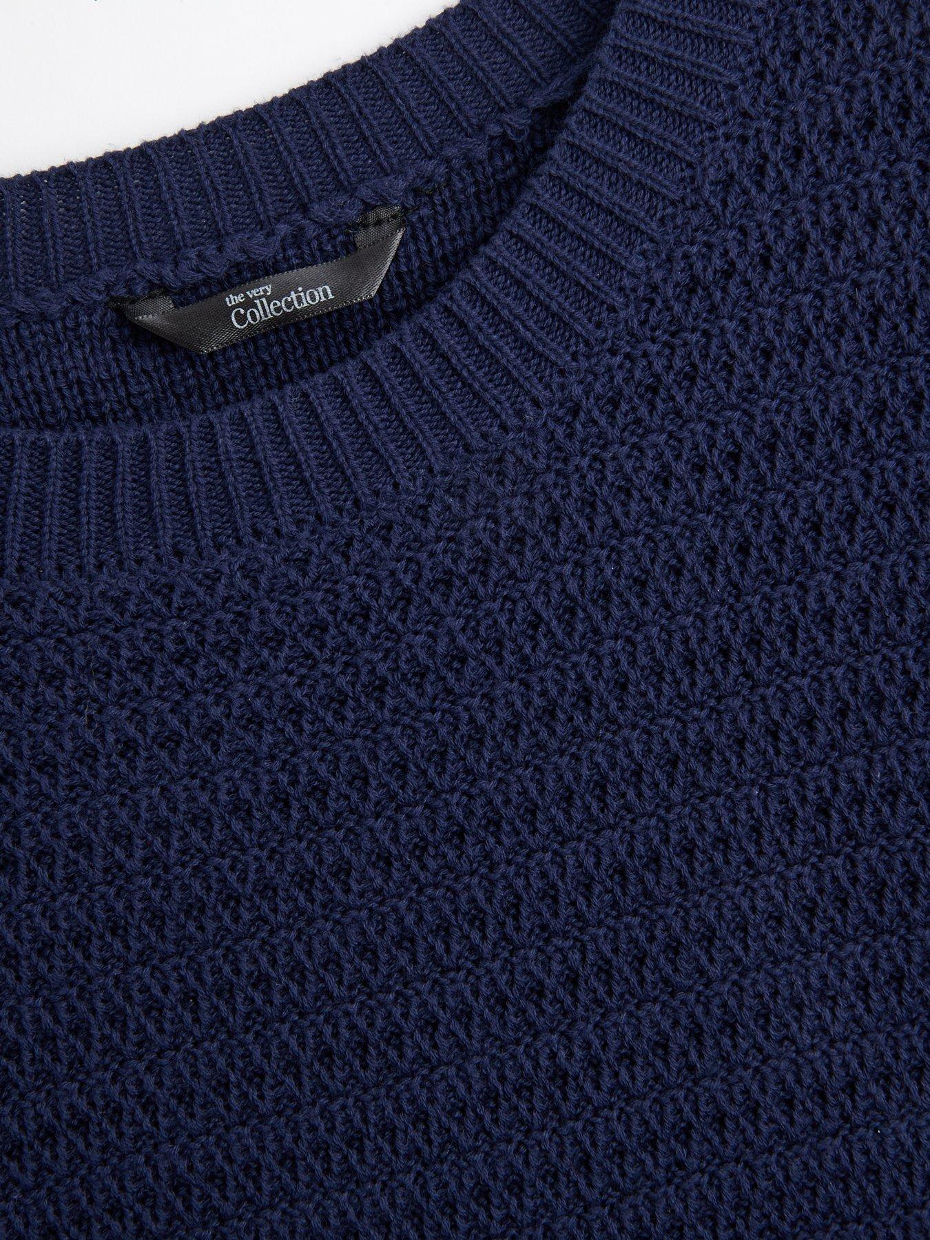 Image 3 of 4 of The Very Collection Boys Knitted Stripe Detail Top - Multi