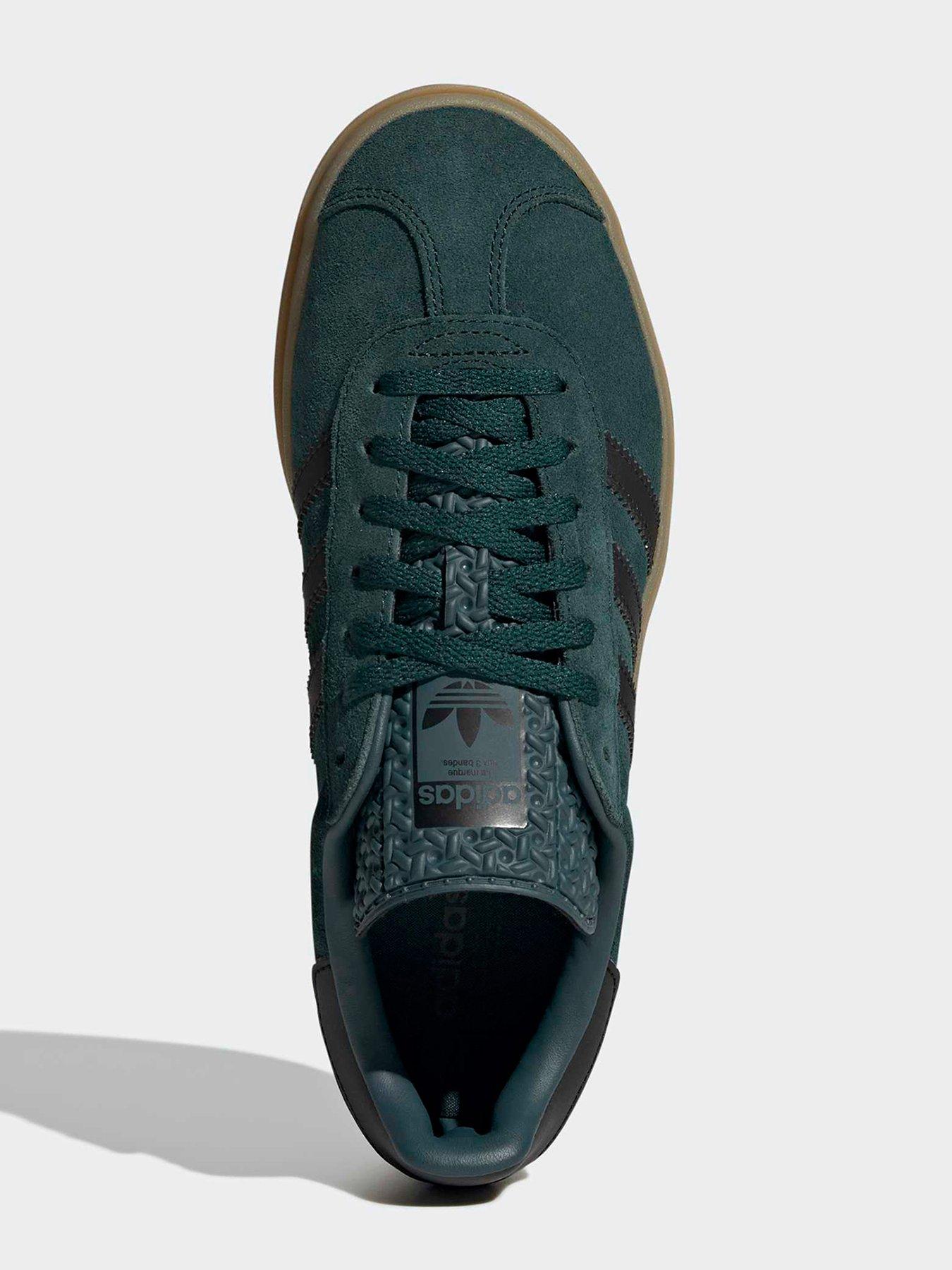 adidas gazelle silver green womens adidas Gazelle Bold Womens Lifestyle Shoes Mineral Green Putty Grey IG4391  – Shoe Palace main image 1