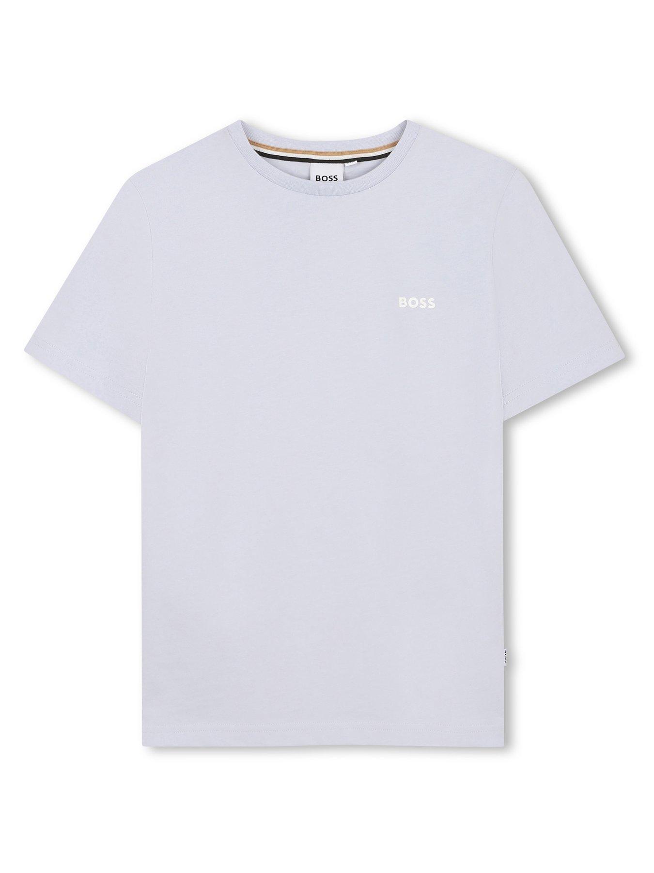 Image 1 of 3 of BOSS Boys 2 Pack Short Sleeve T-Shirts - White