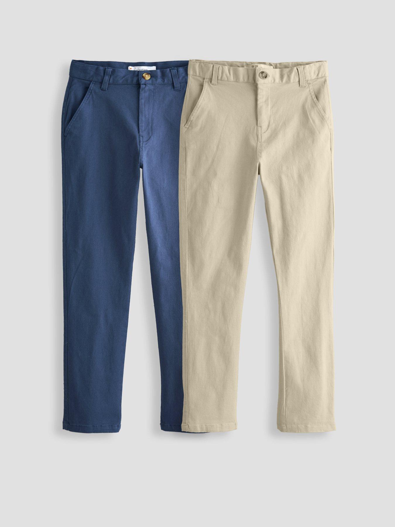 Image 1 of 5 of The Very Collection Boys 2 Pack Chino Trousers (3-16 years) - Multi