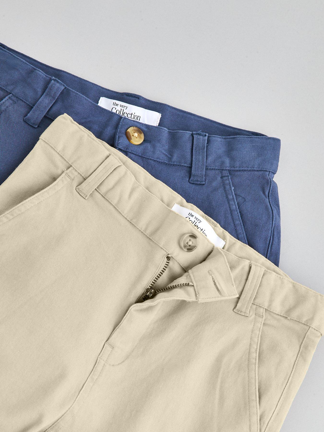 Image 4 of 5 of The Very Collection Boys 2 Pack Chino Trousers (3-16 years) - Multi