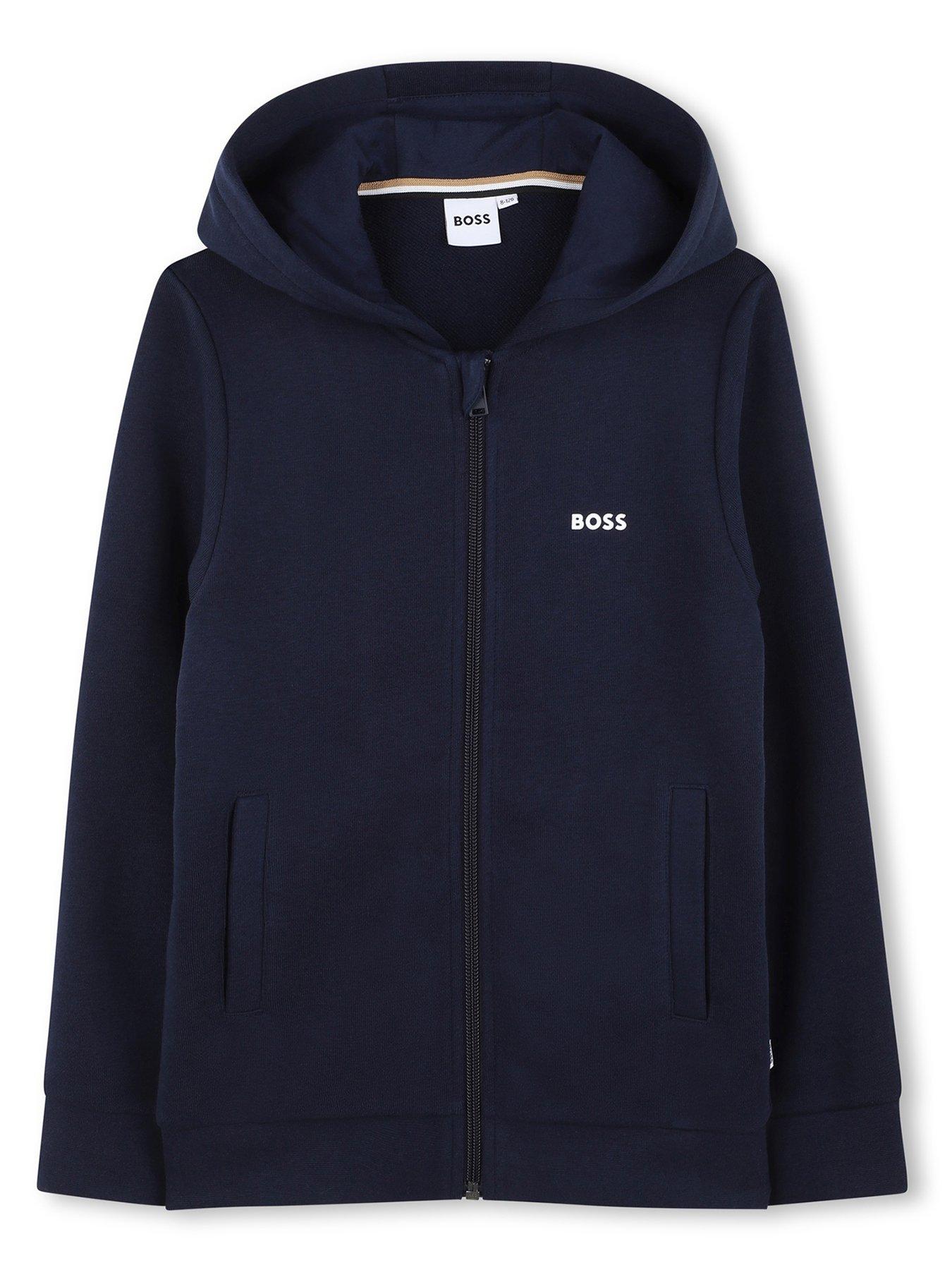 boss-boys-zip-through-hoodie-navy