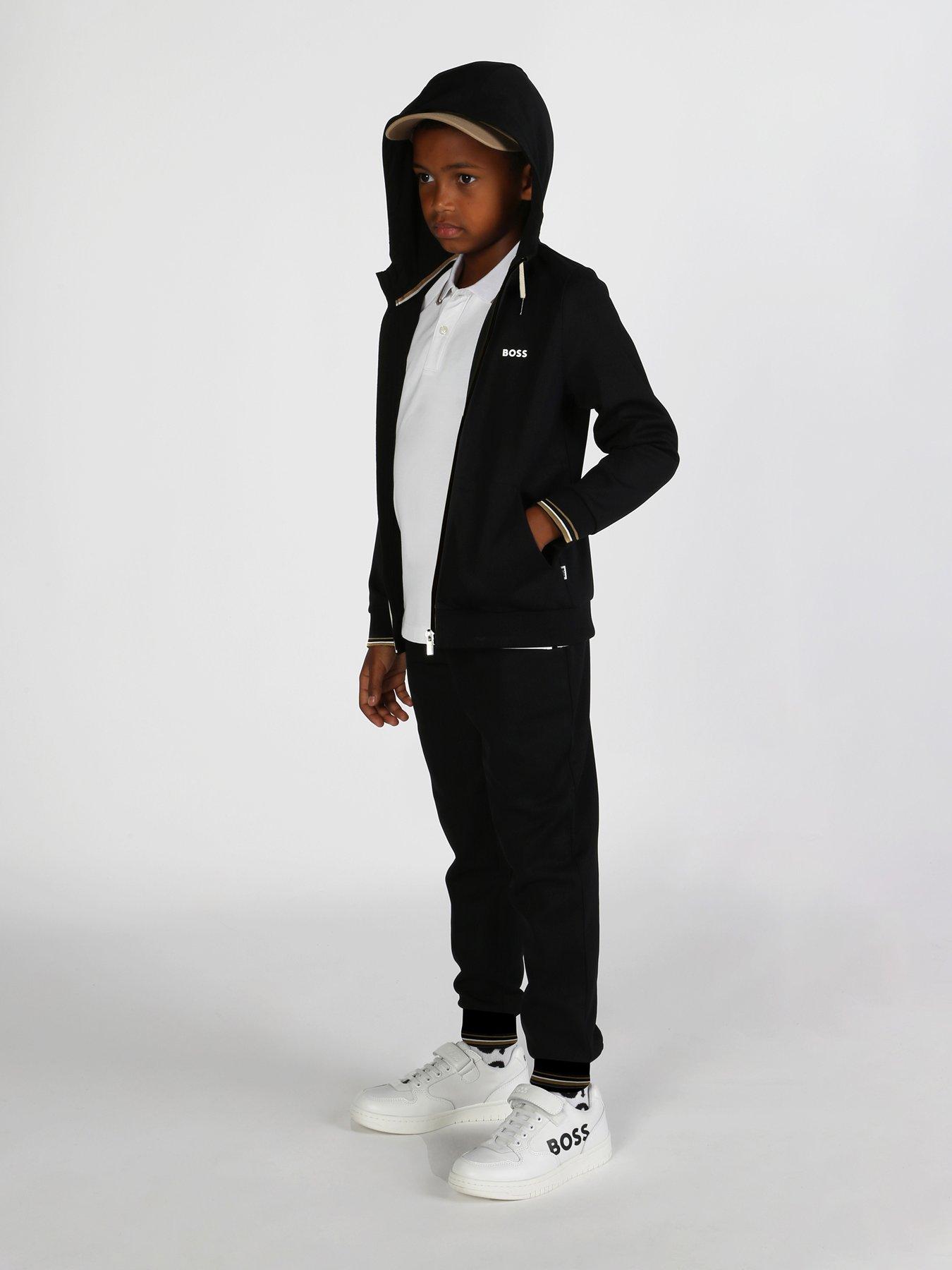 boss-boys-zip-through-hoodie-black