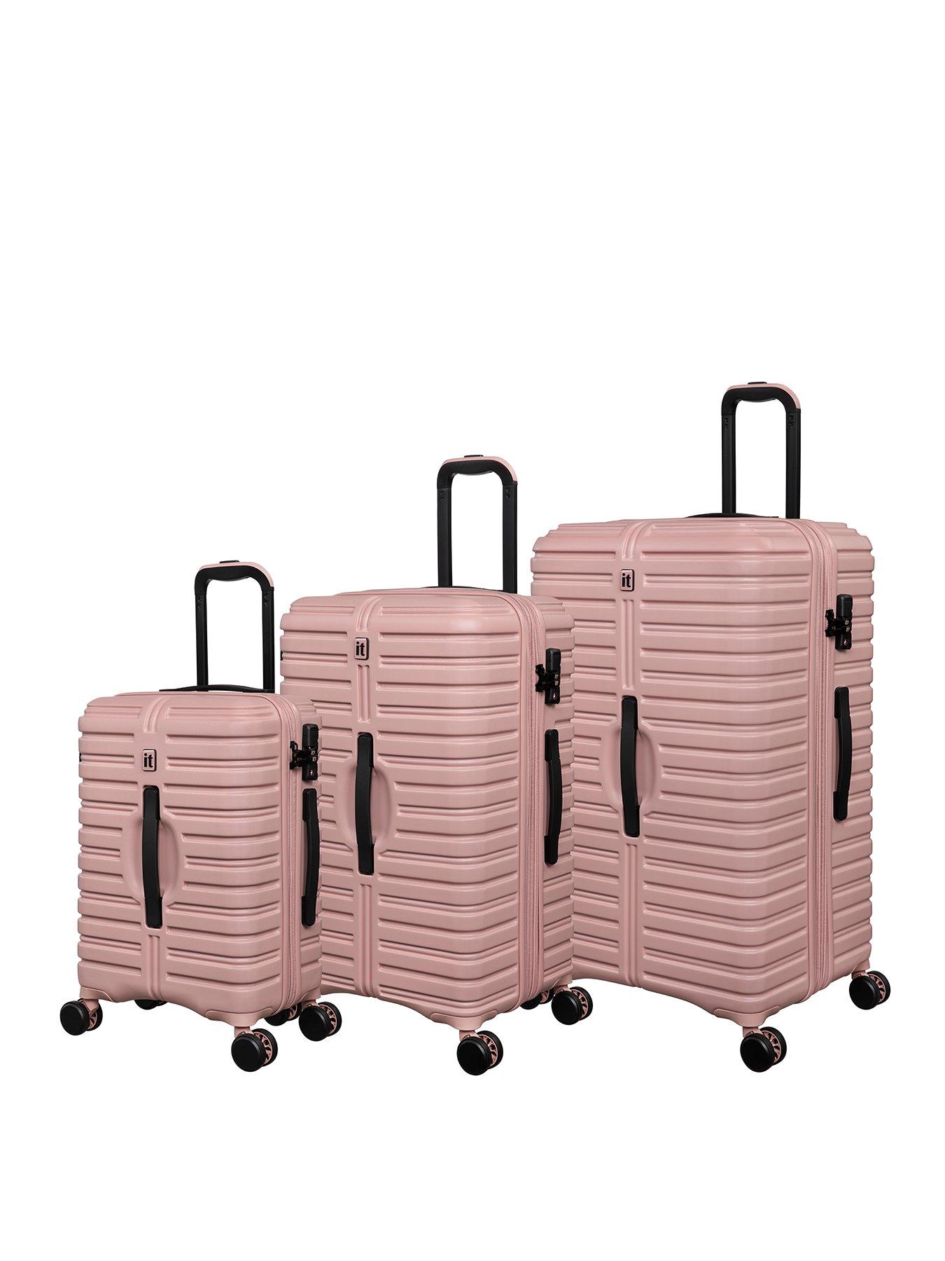 it Luggage Jumbo Misty Rose 3pc Suitcase Set