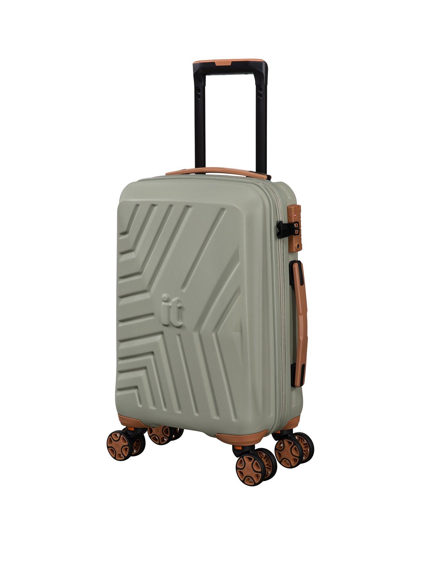 it Luggage Convertible Abbey Stone Underseat Suitcase with Removeable Wheels