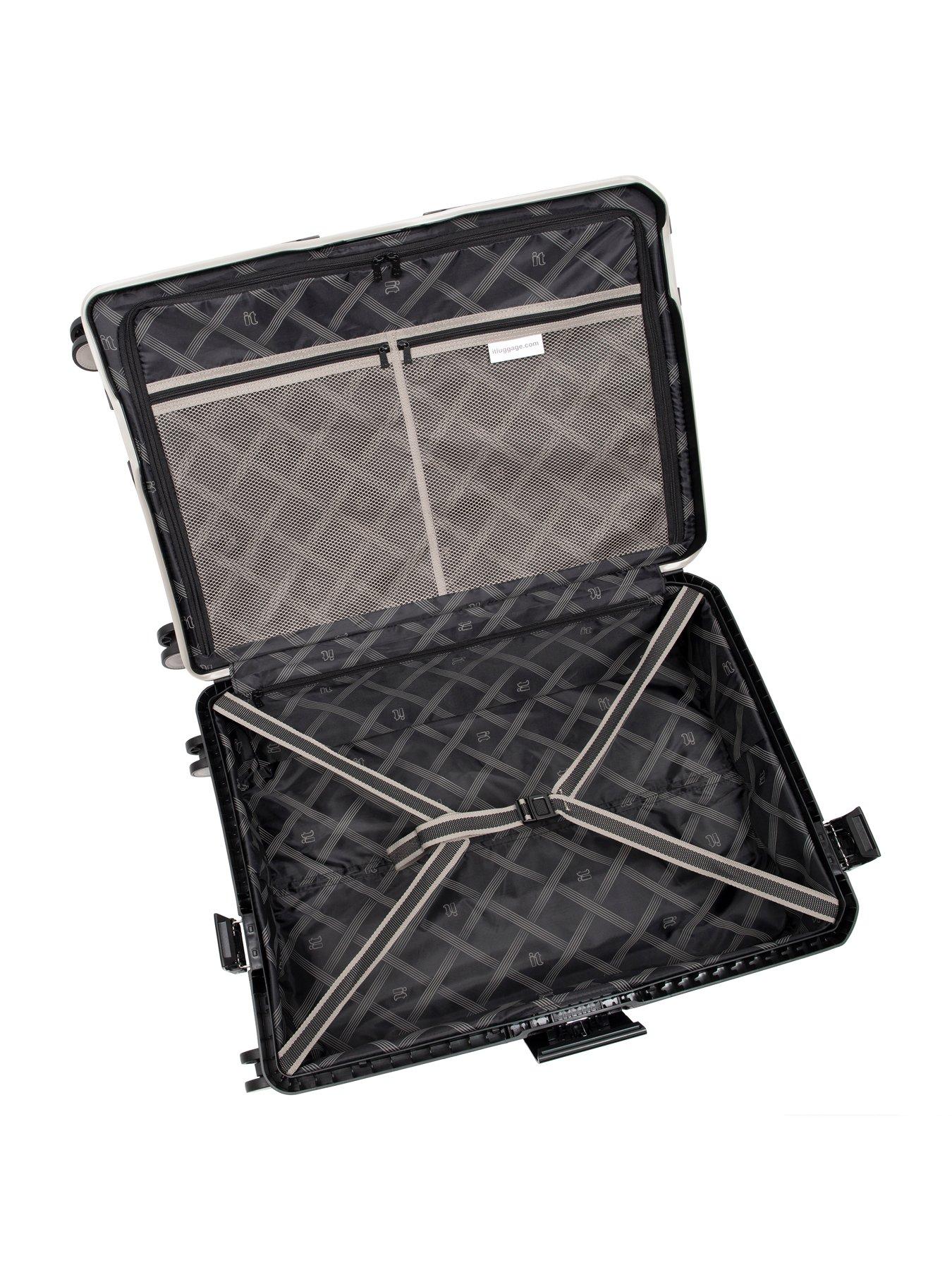 Image 7 of 7 of it Luggage Tenacious Black 3pc Suitcase Set
