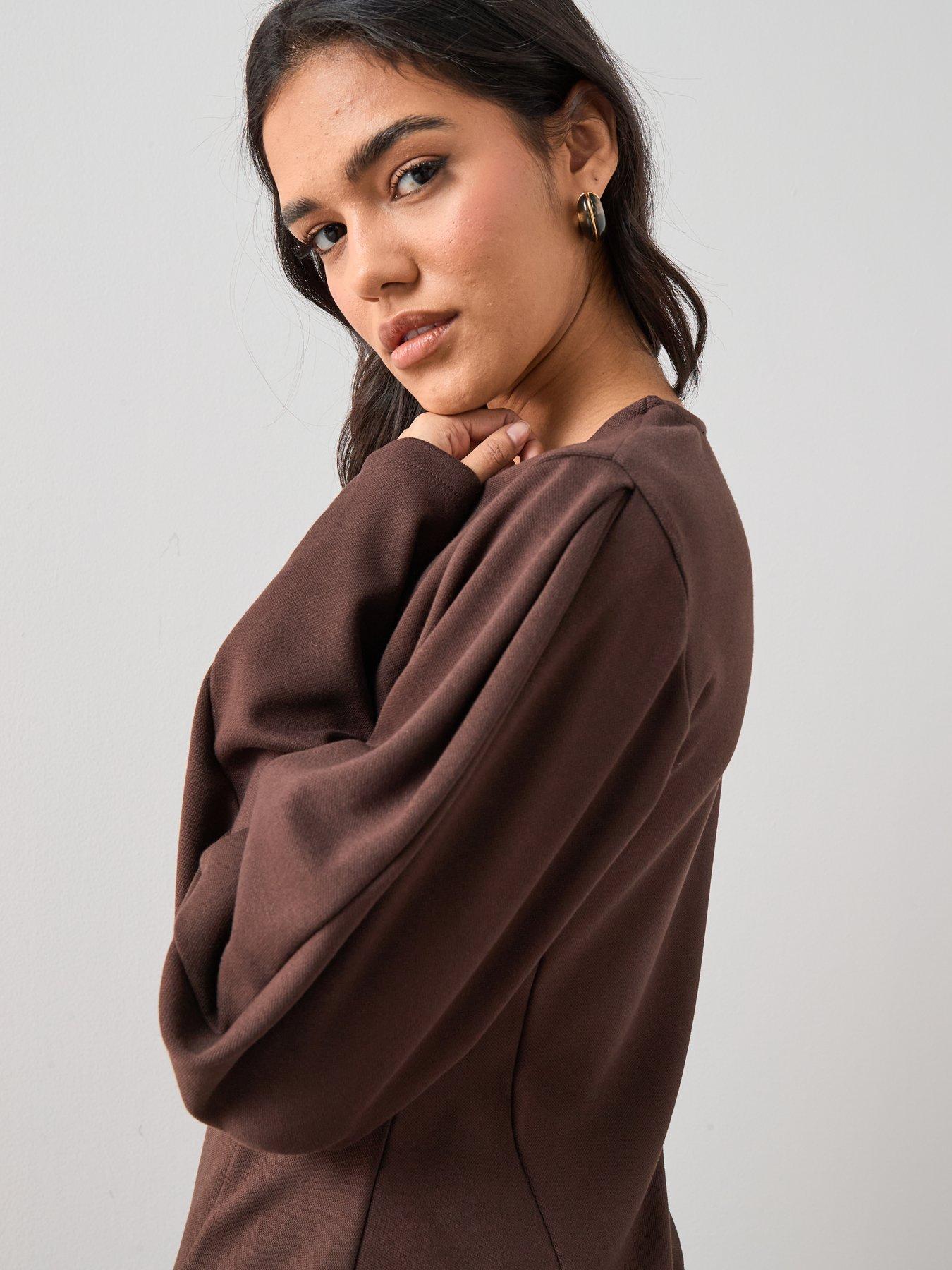the-very-collection-long-sleeve-button-up-top-browndetail