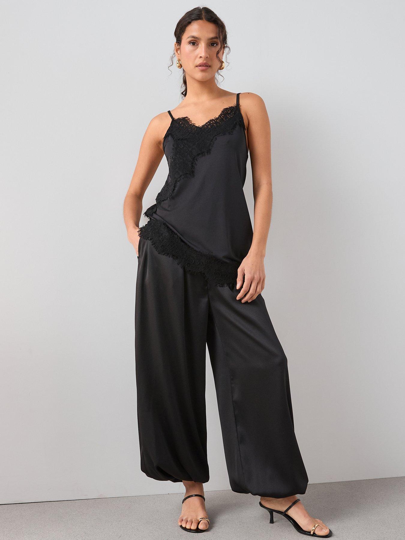 the-very-collection-asymmetric-lace-trim-cami-top-blackdetail