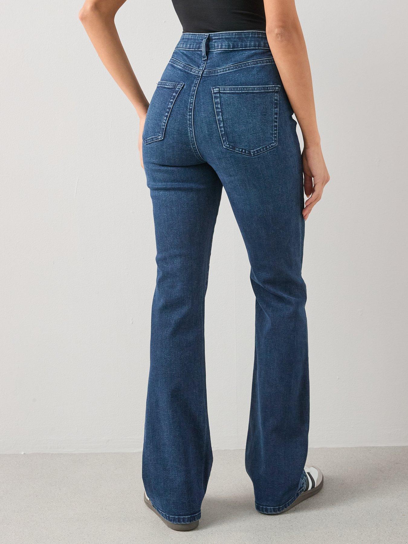 Image 2 of 7 of The Very Collection Slim Flare Jeans - Dark Wash