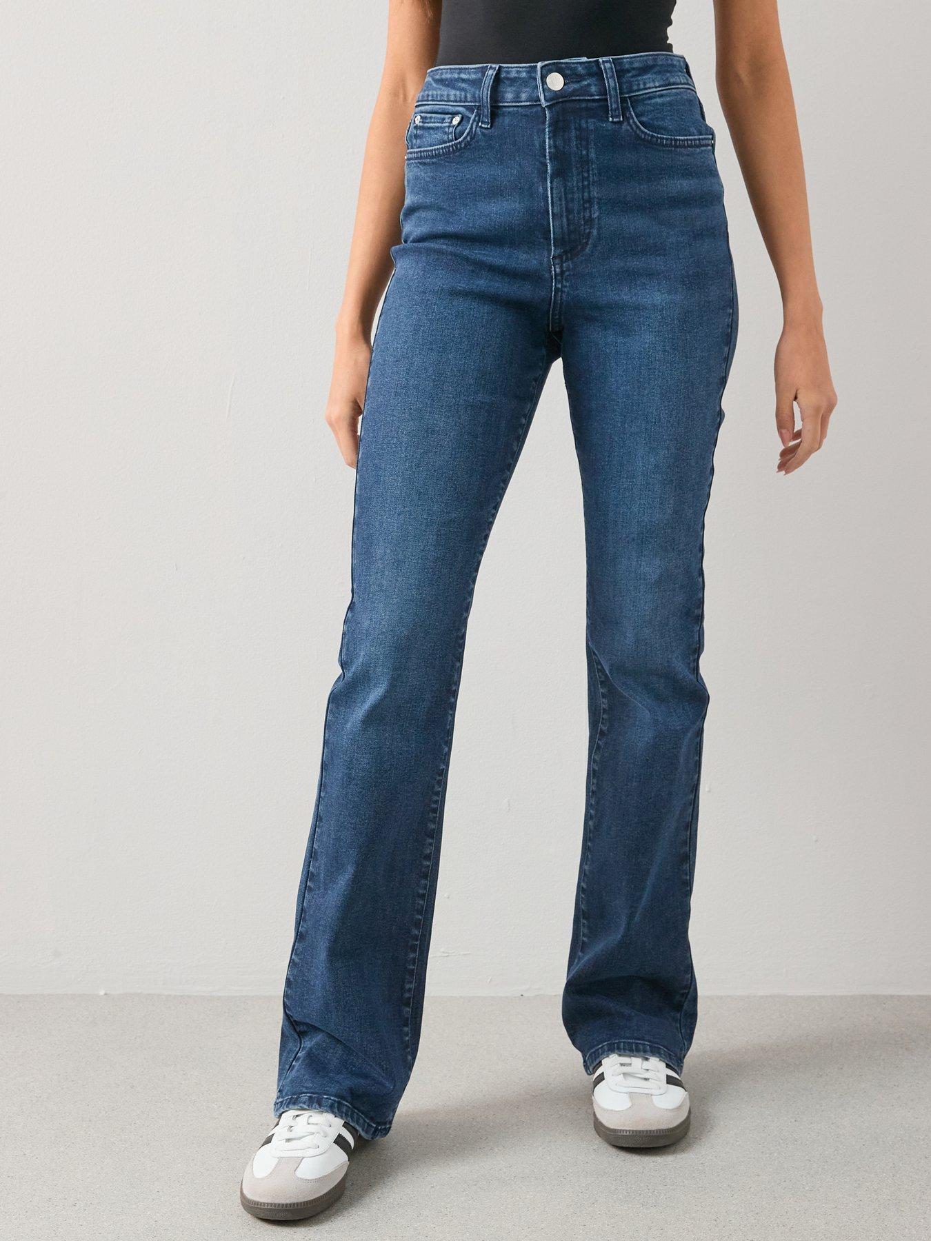 Image 3 of 7 of The Very Collection Slim Flare Jeans - Dark Wash