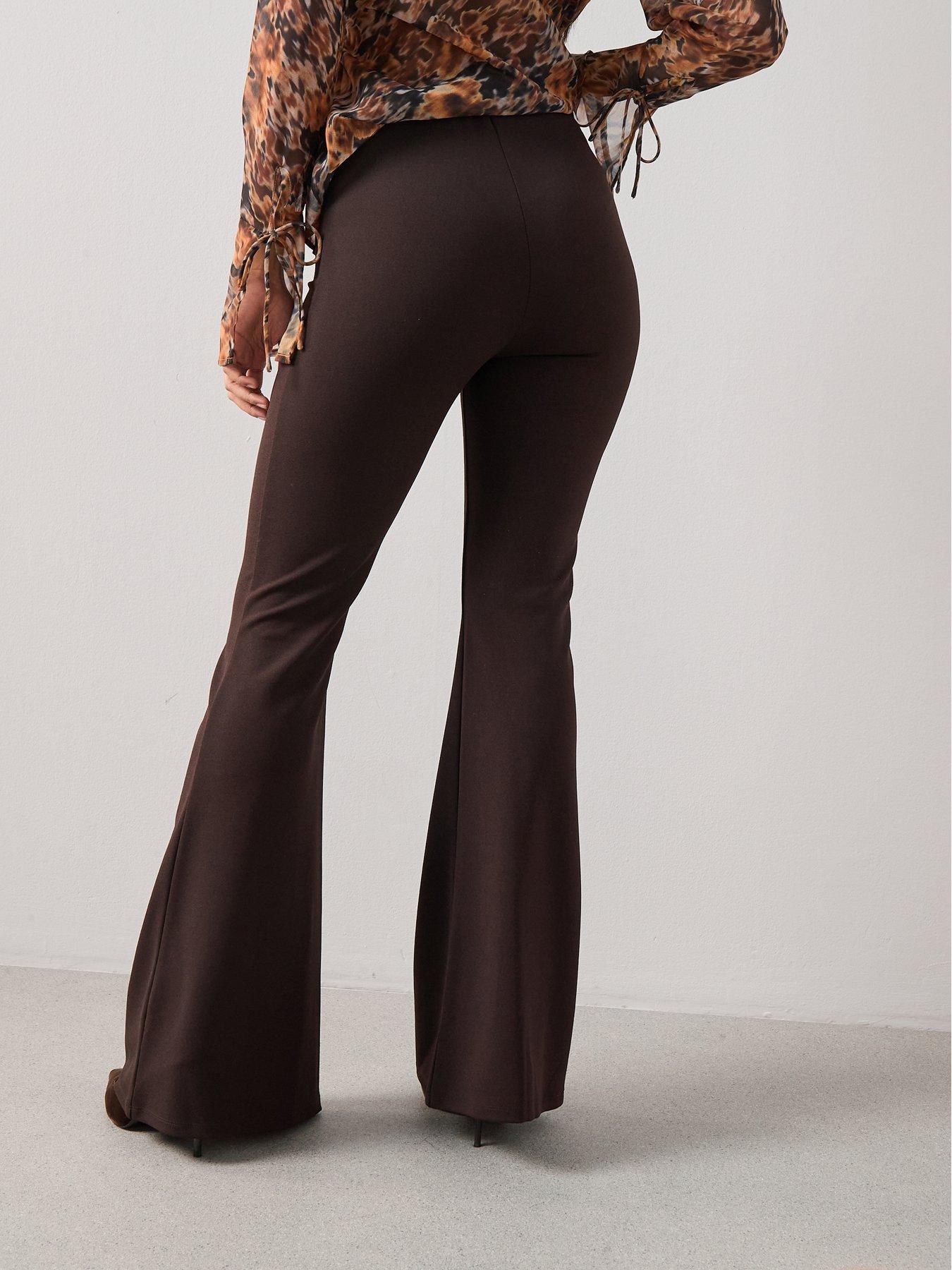 the-very-collection-high-waisted-flare-trousers-brownstillFront
